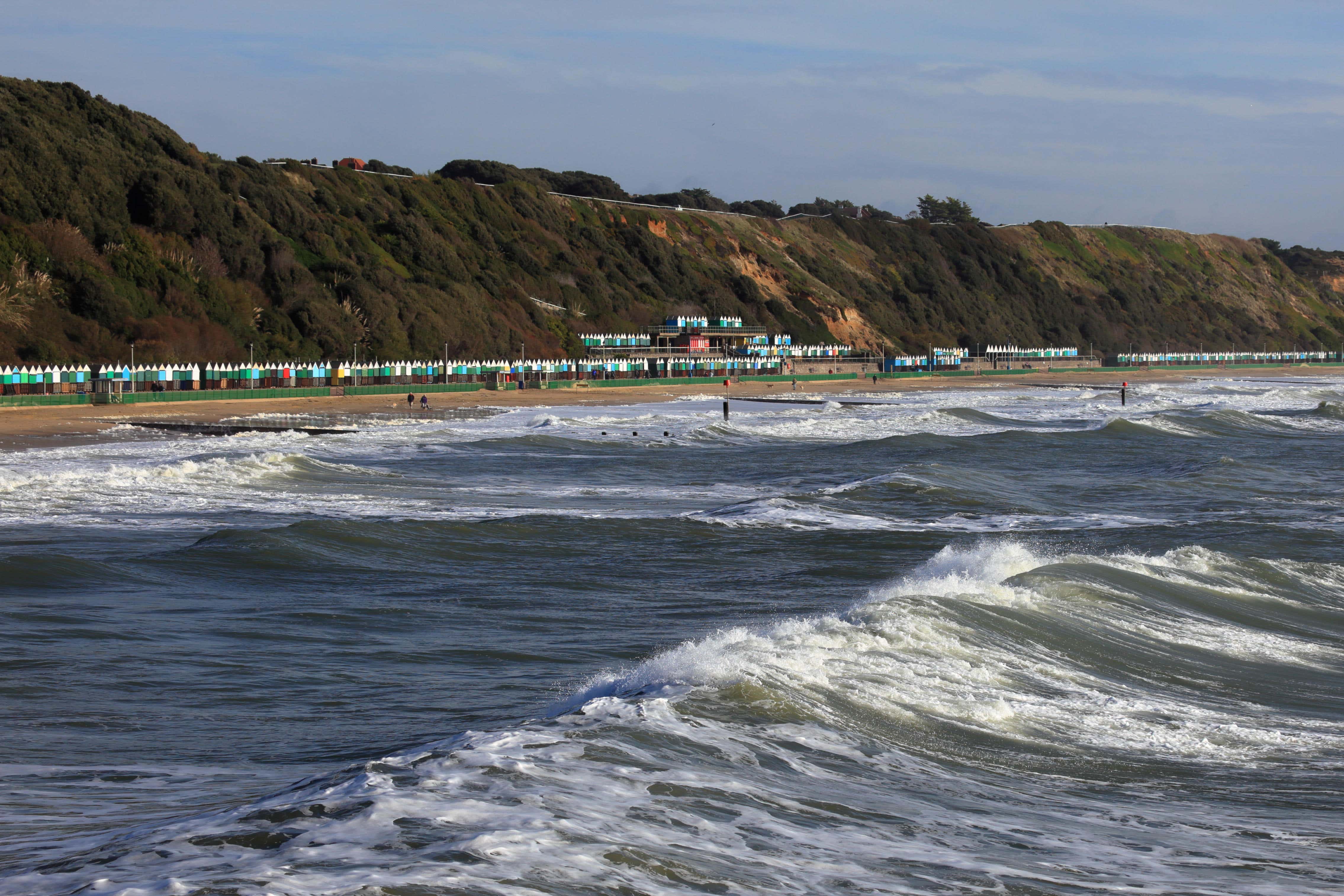 The gruesome discovery was made at Boscombe cliffs in Bournemouth