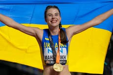 Ukrainian high jumper Mahuchikh takes gold in emotional close to world championships