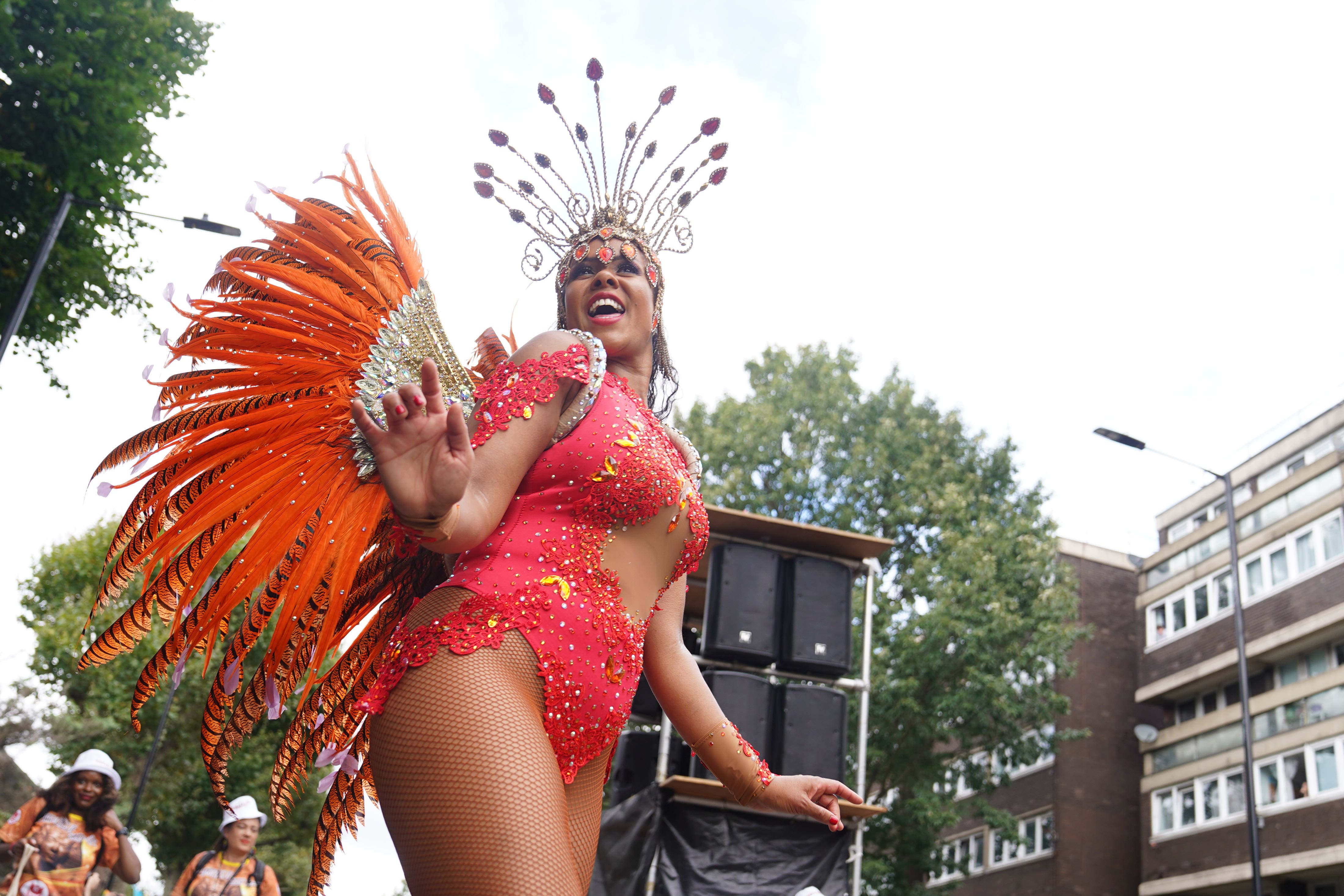 Revellers having fun on the final day of the Notting Hill Carnival (James Manning/PA)