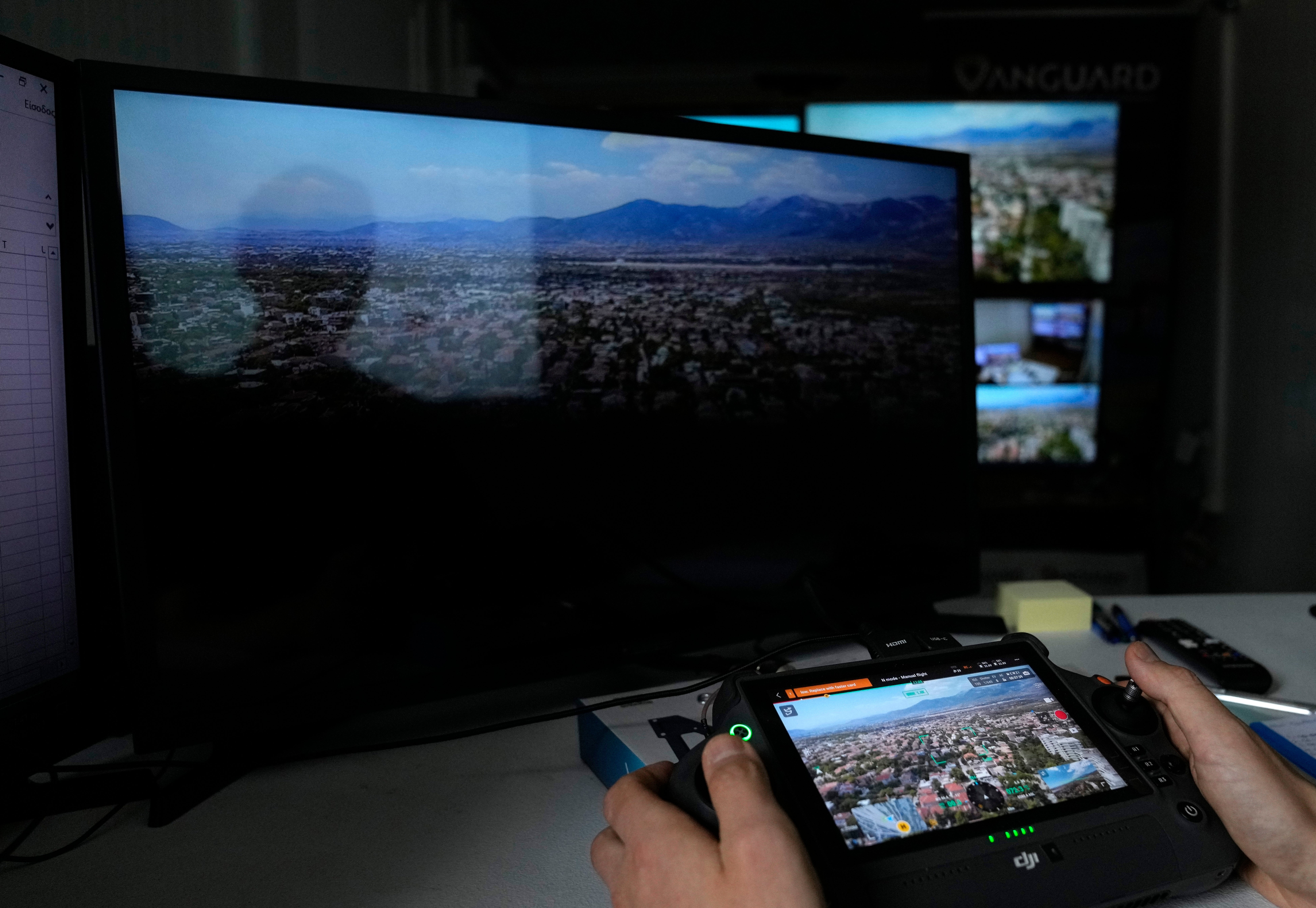 Greece Wildfire Drones