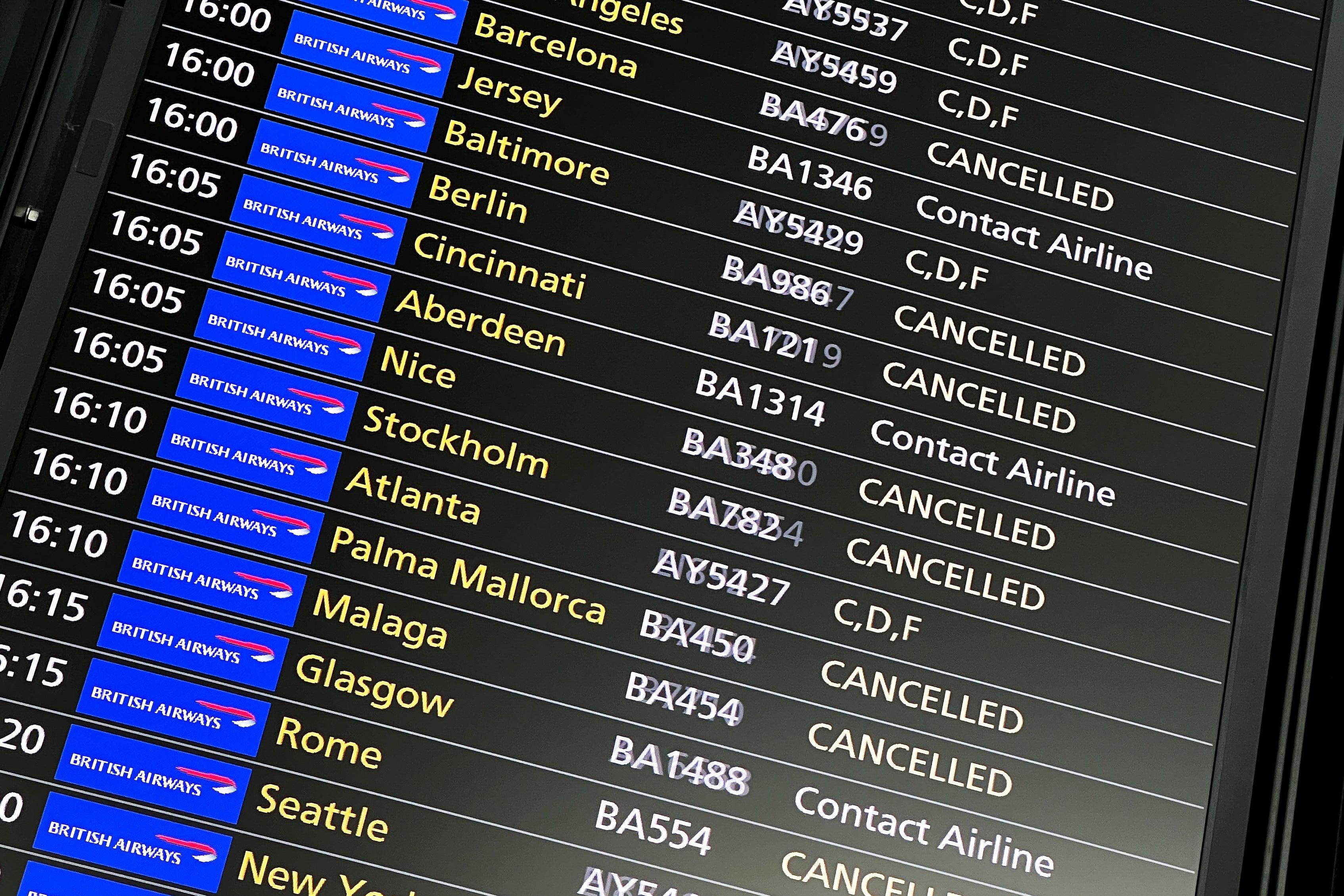 The Independent has calculated that some 1,200 flights were cancelled