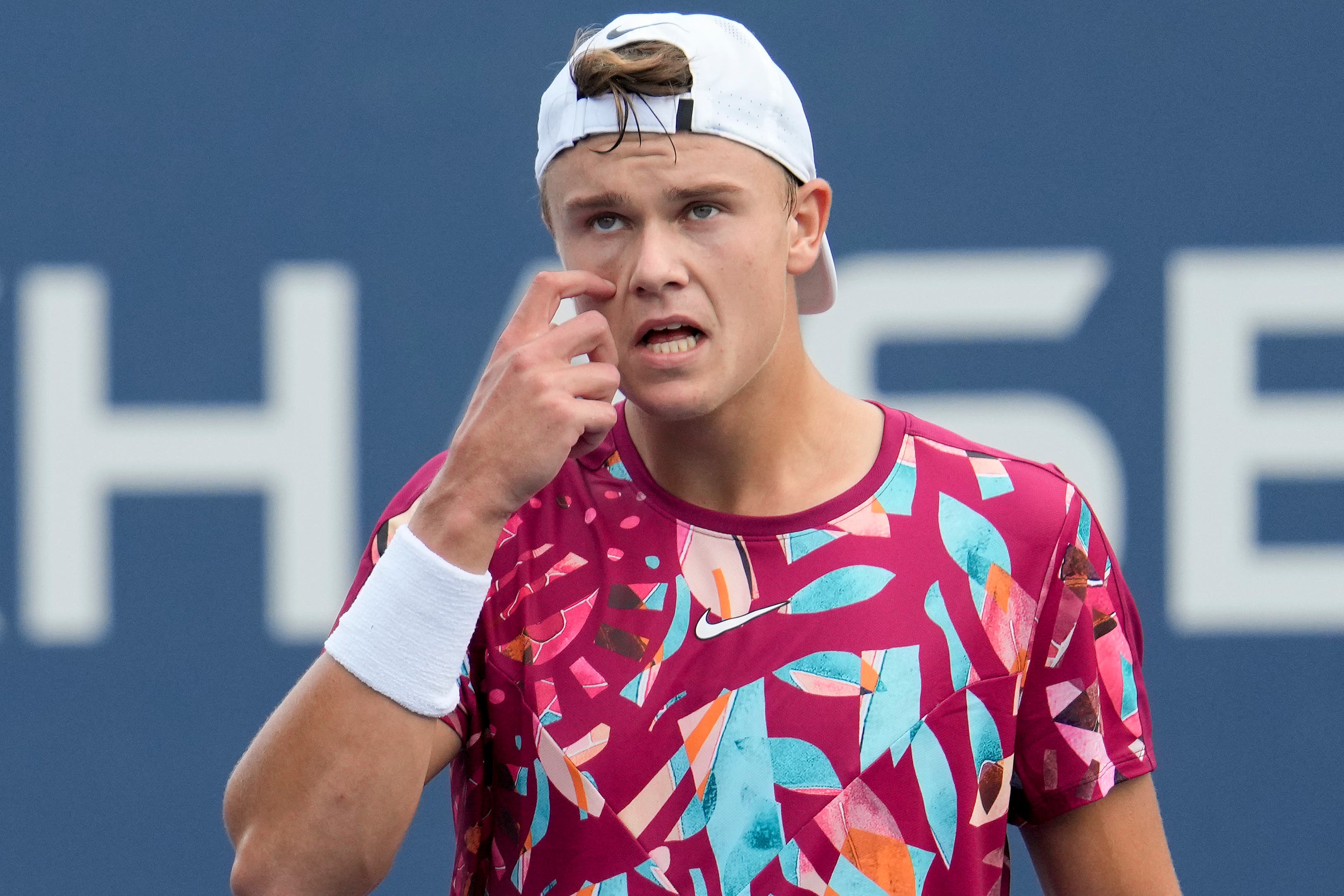 Holger Rune was sent packing on Court 5 (John Minchillo/AP)