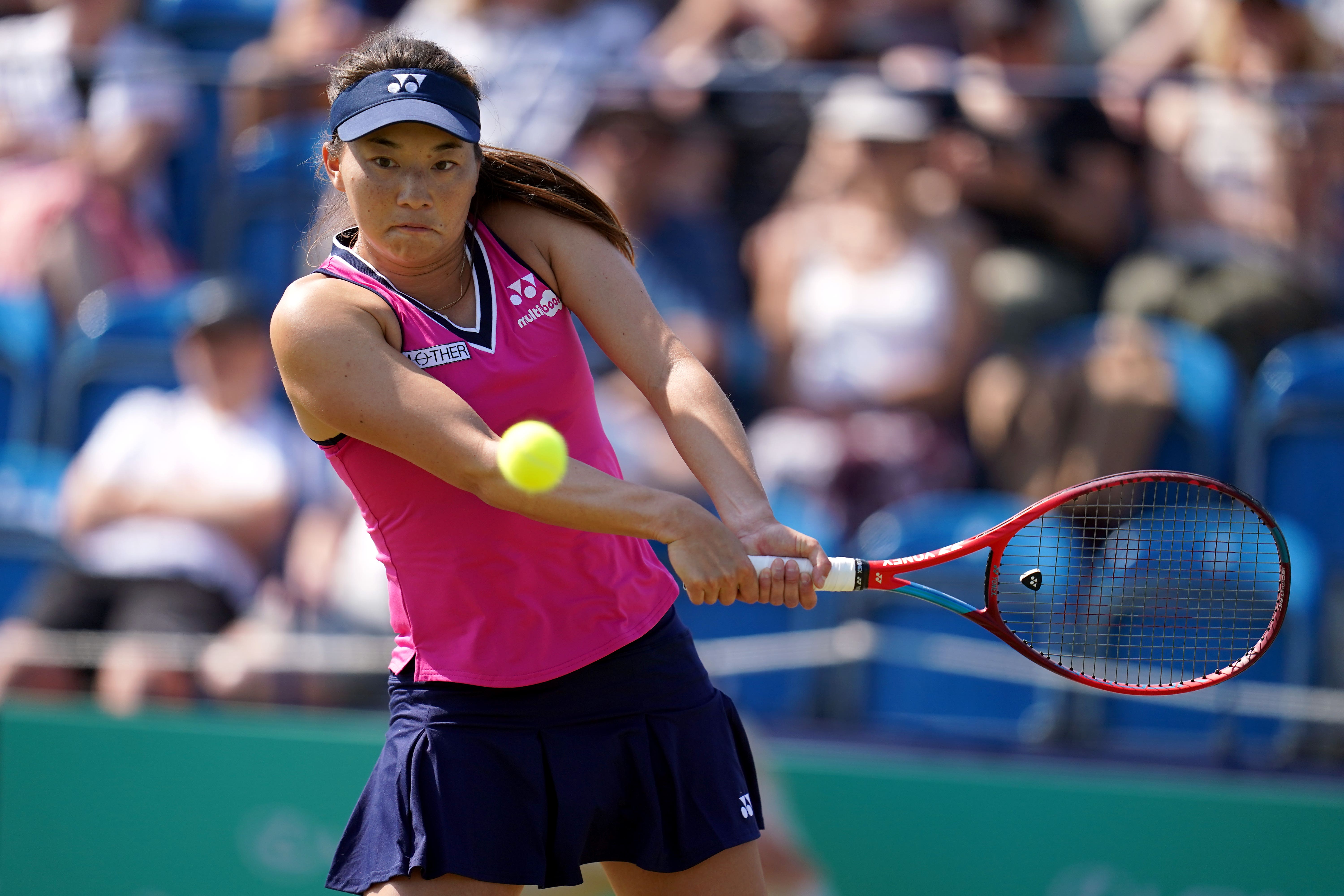 Lily Miyazaki is through to round two (John Walton/PA)