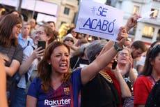 Protesters gather in Madrid calling for Spanish football federation president to resign