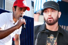 Eminem tells Vivek Ramaswamy to stop rapping his music on the campaign trail