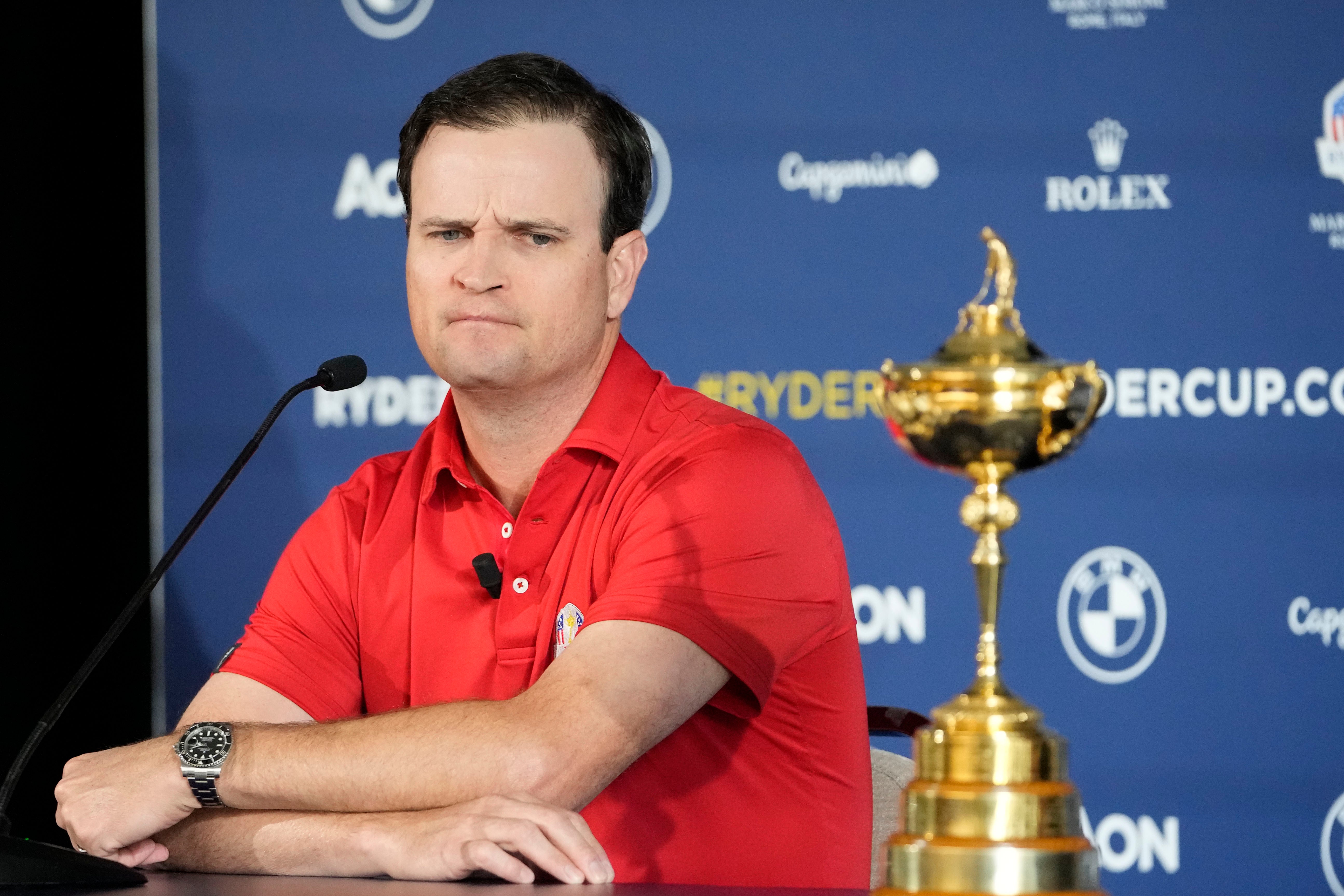 US captain Zach Johnson has his eyes on Ryder Cup glory