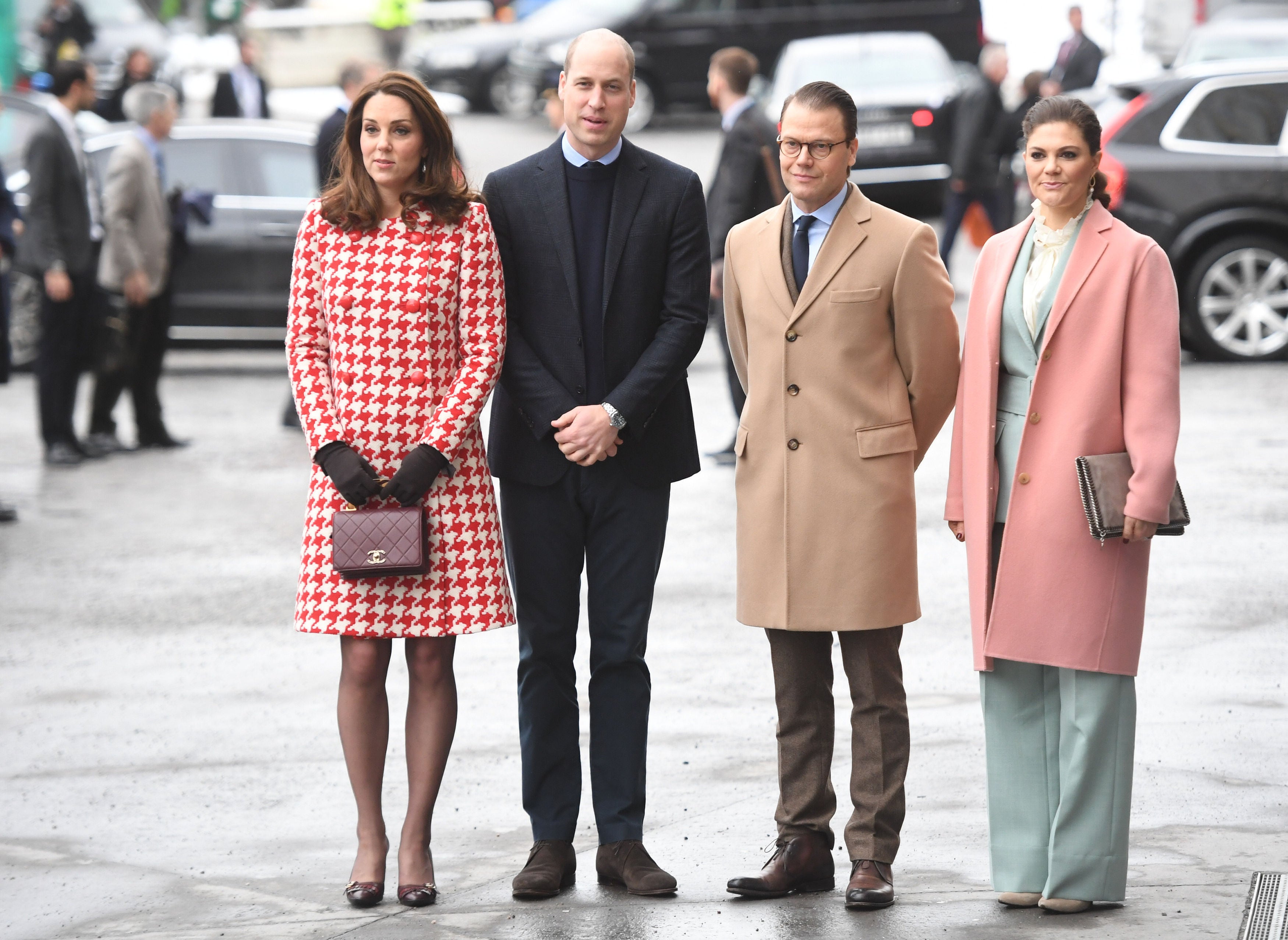 The Prince and Princess of Wales with Crown Princess Victoria and Prince Daniel of Sweden, photographed in 2018