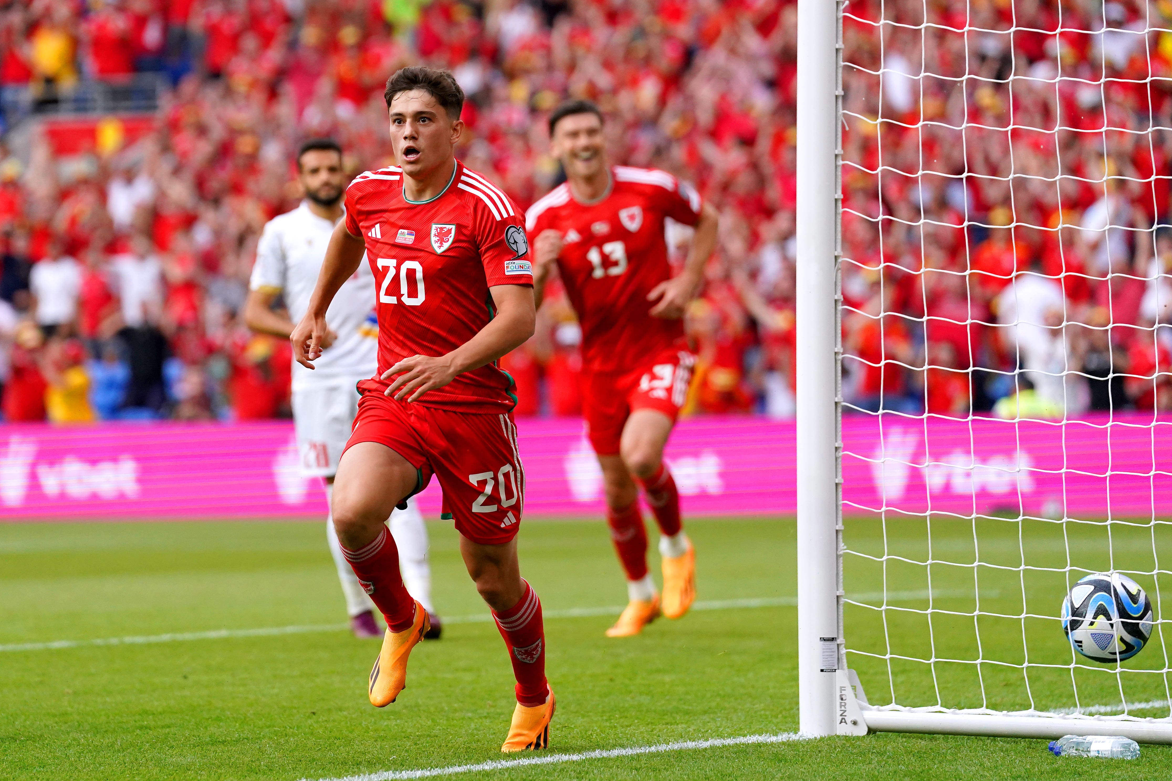 Daniel James will miss Wales’ Euro 2024 qualifier through injury (Adam Davy/PA)