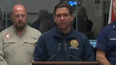 Ron DeSantis’ press conference hit by power cut as Florida braces for Hurricane Idalia