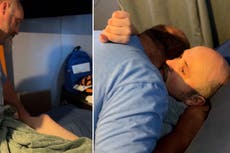 Paraplegic man tells his dad he has regained feeling in his leg in ‘happiest moment of his life’