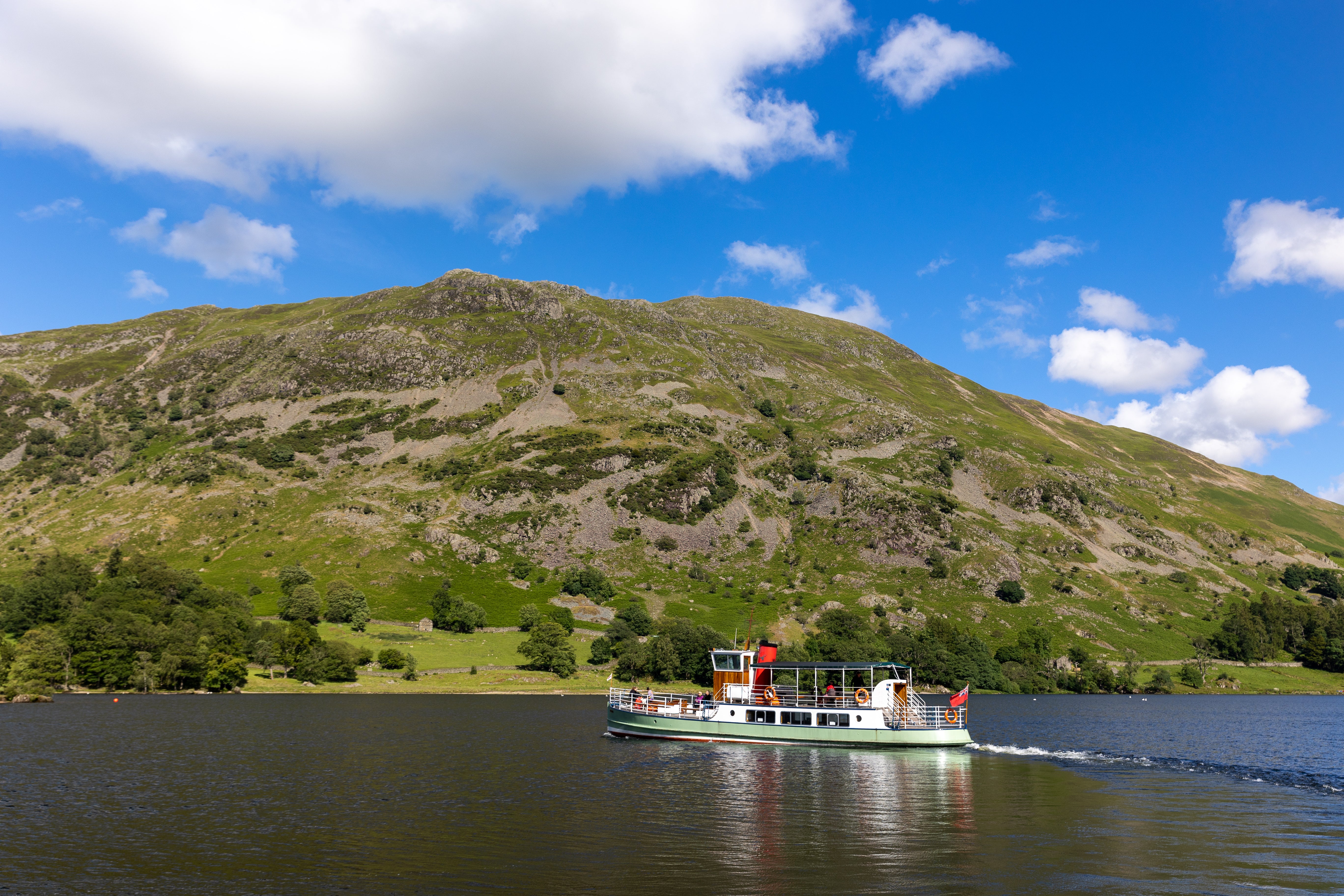 Pedestrians can also get around using the Ullswater Steamers