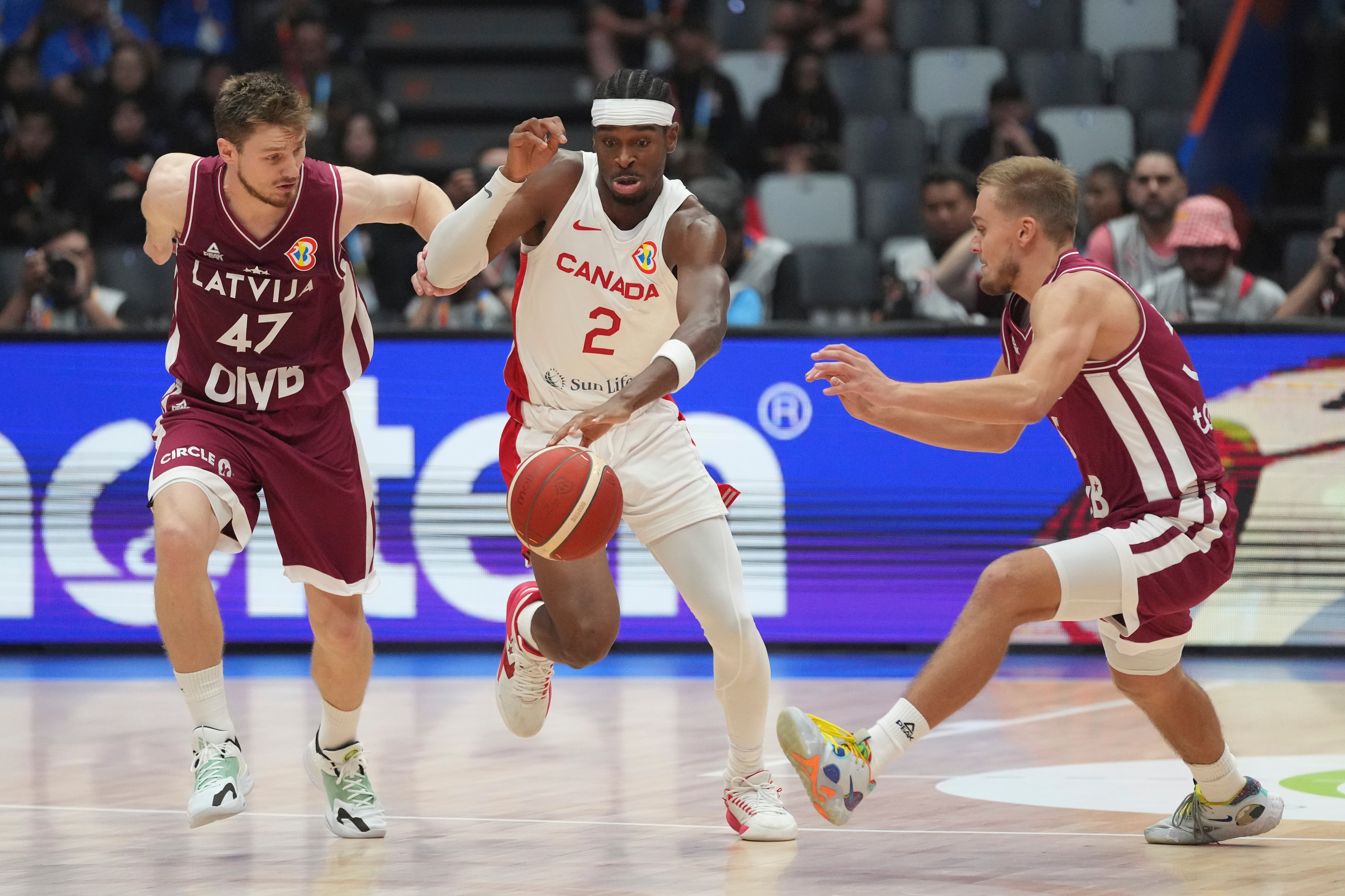 World Cup Canada Latvia Basketball