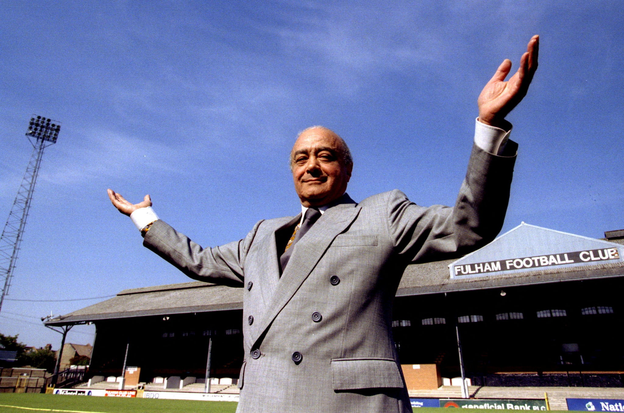 Mr Al Fayed was chairman of Fulham Football Club until 2013