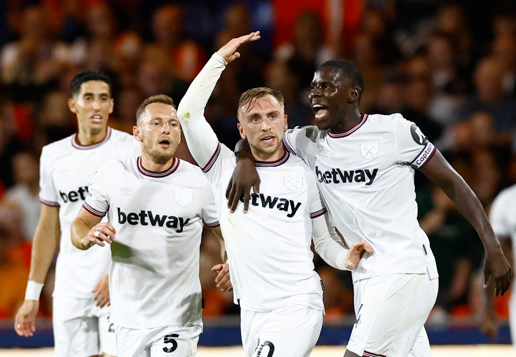 Jarrod Bowen scored the first of West Ham’s two goals