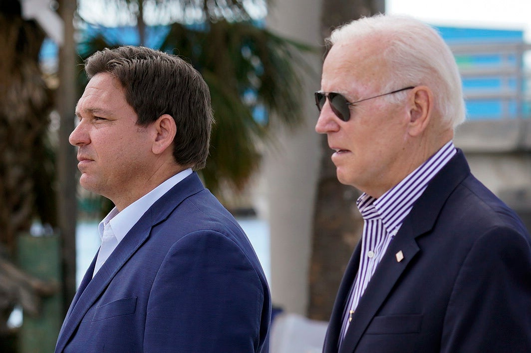 Tropical Weather DeSantis Biden