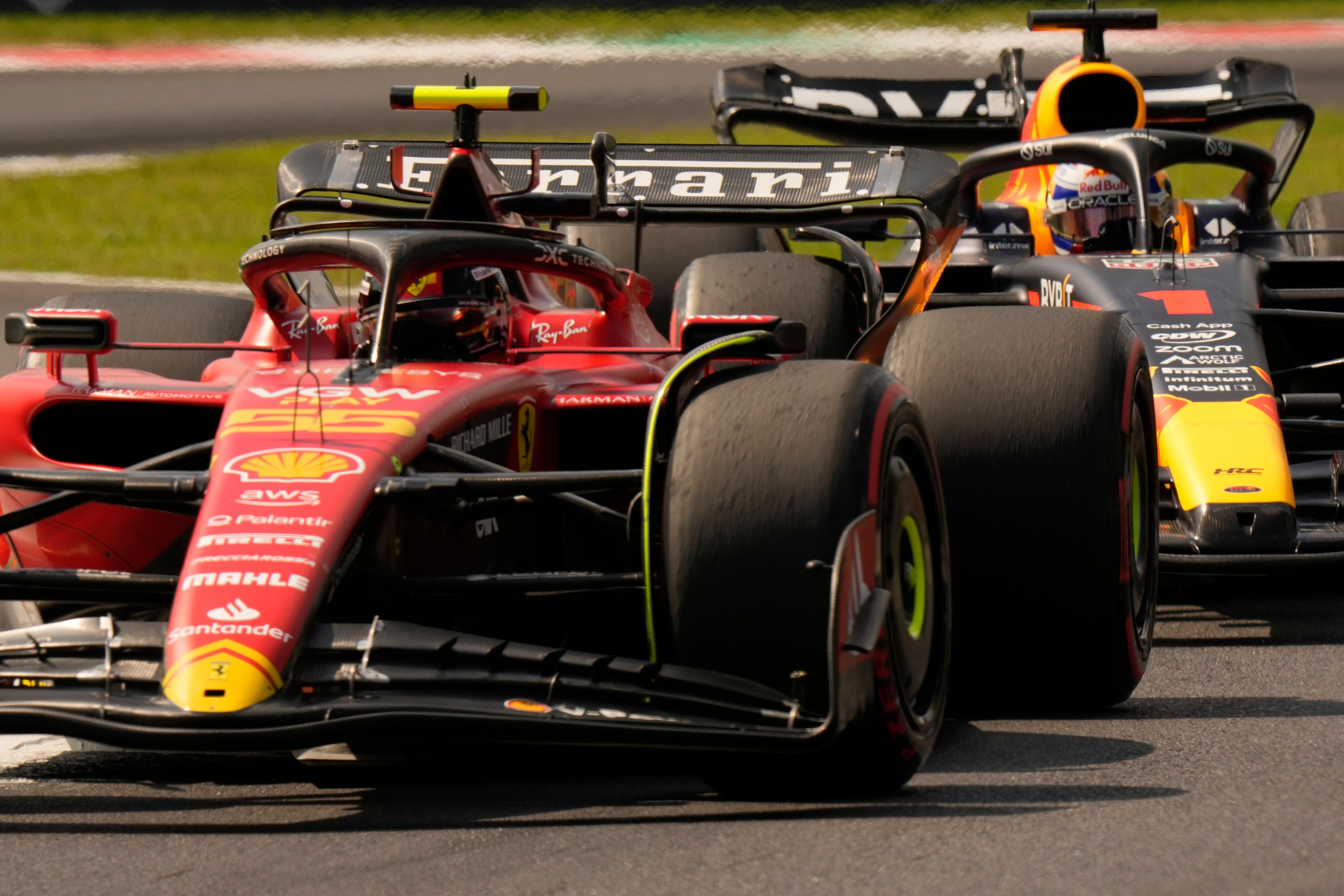 Carlos Sainz finished ahead of Max Verstappen in final practice (Luca Bruno/AP)