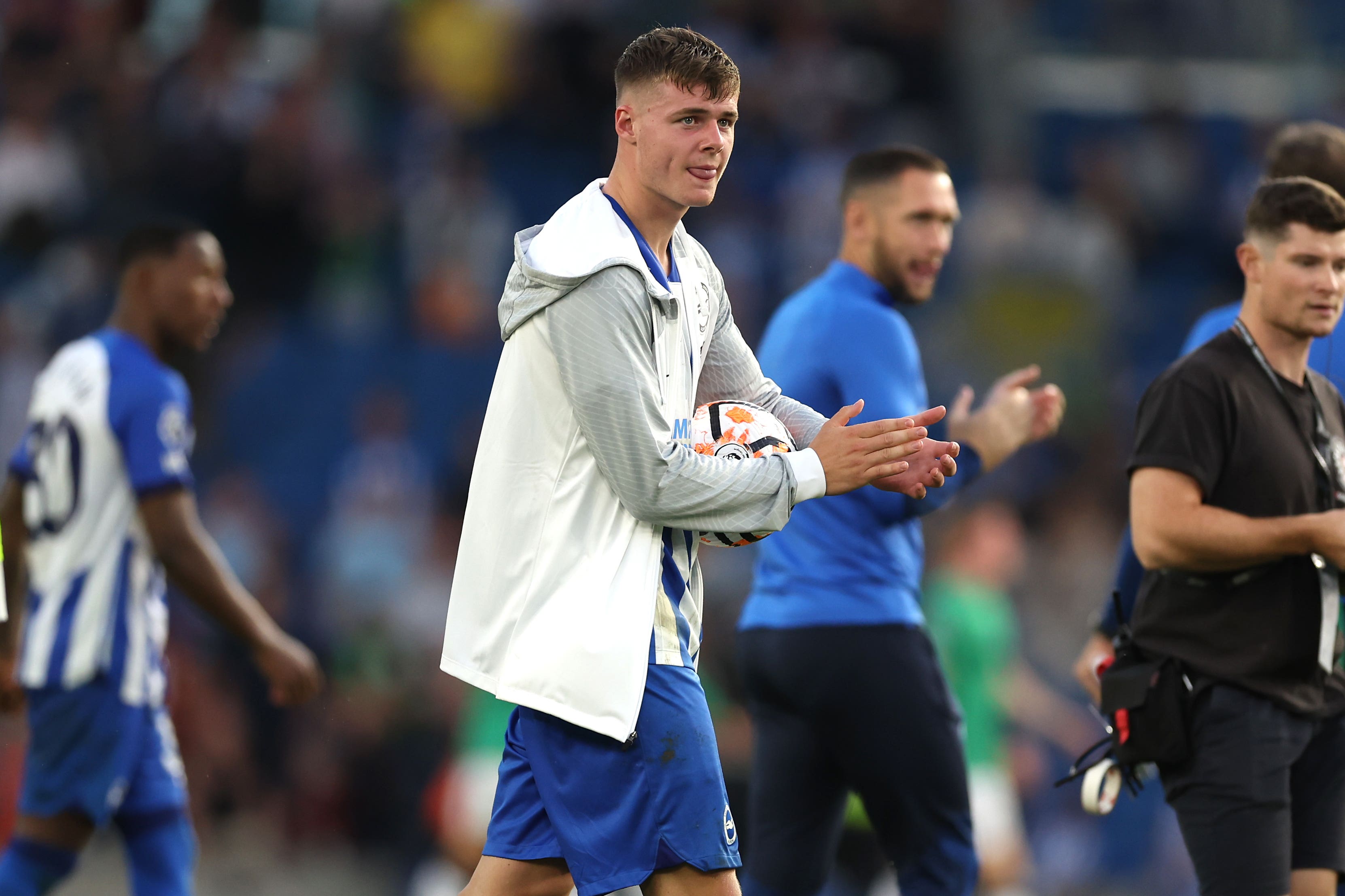 Brighton’s Evan Ferguson scored his first career hat-trick (Steven Paston/PA)