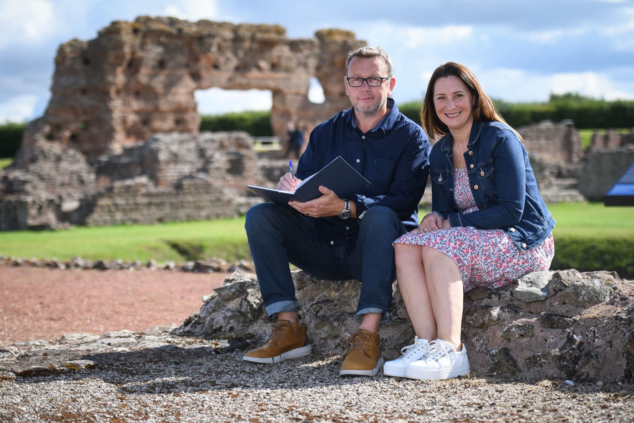 Teacher Mike Law with his wife, Andrea (National Lottery/PA)