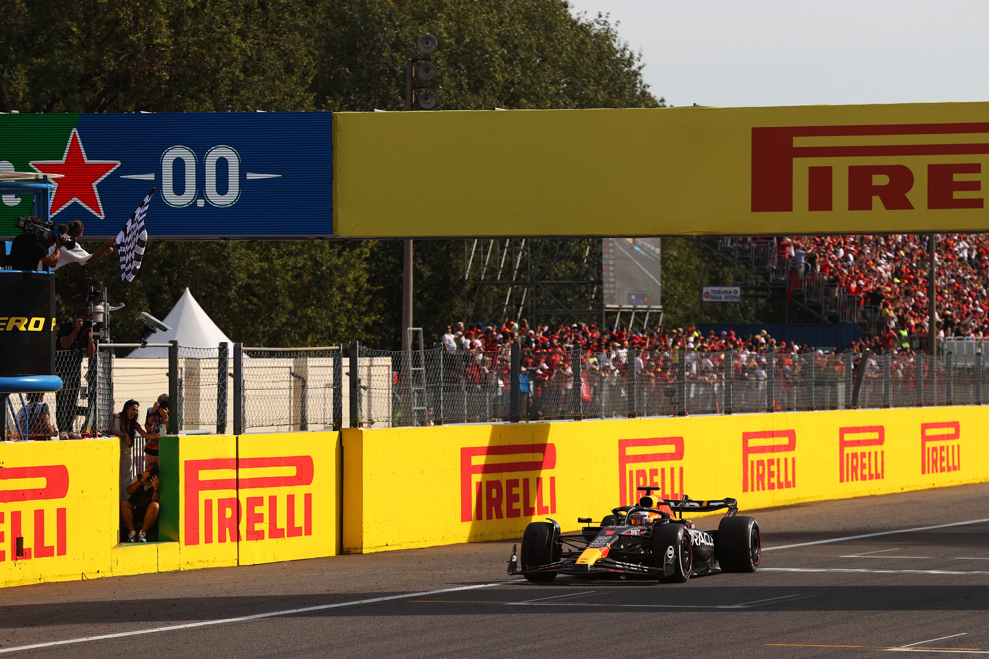 Max Verstappen claimed another victory at the Italian Grand Prix on Sunday