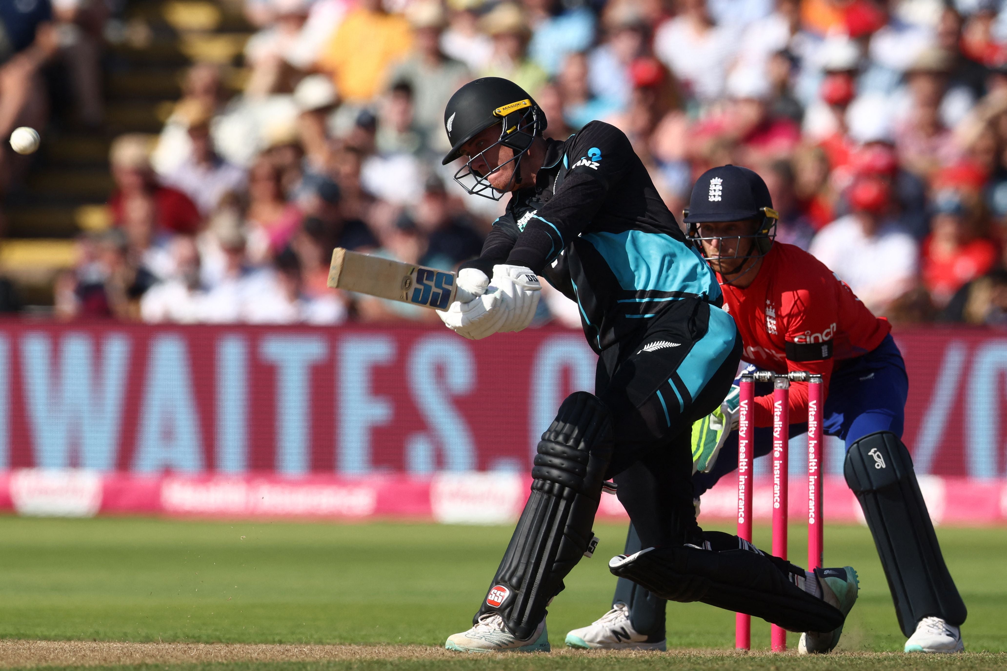 Finn Allen smashed three sixes off one Adil Rashid over