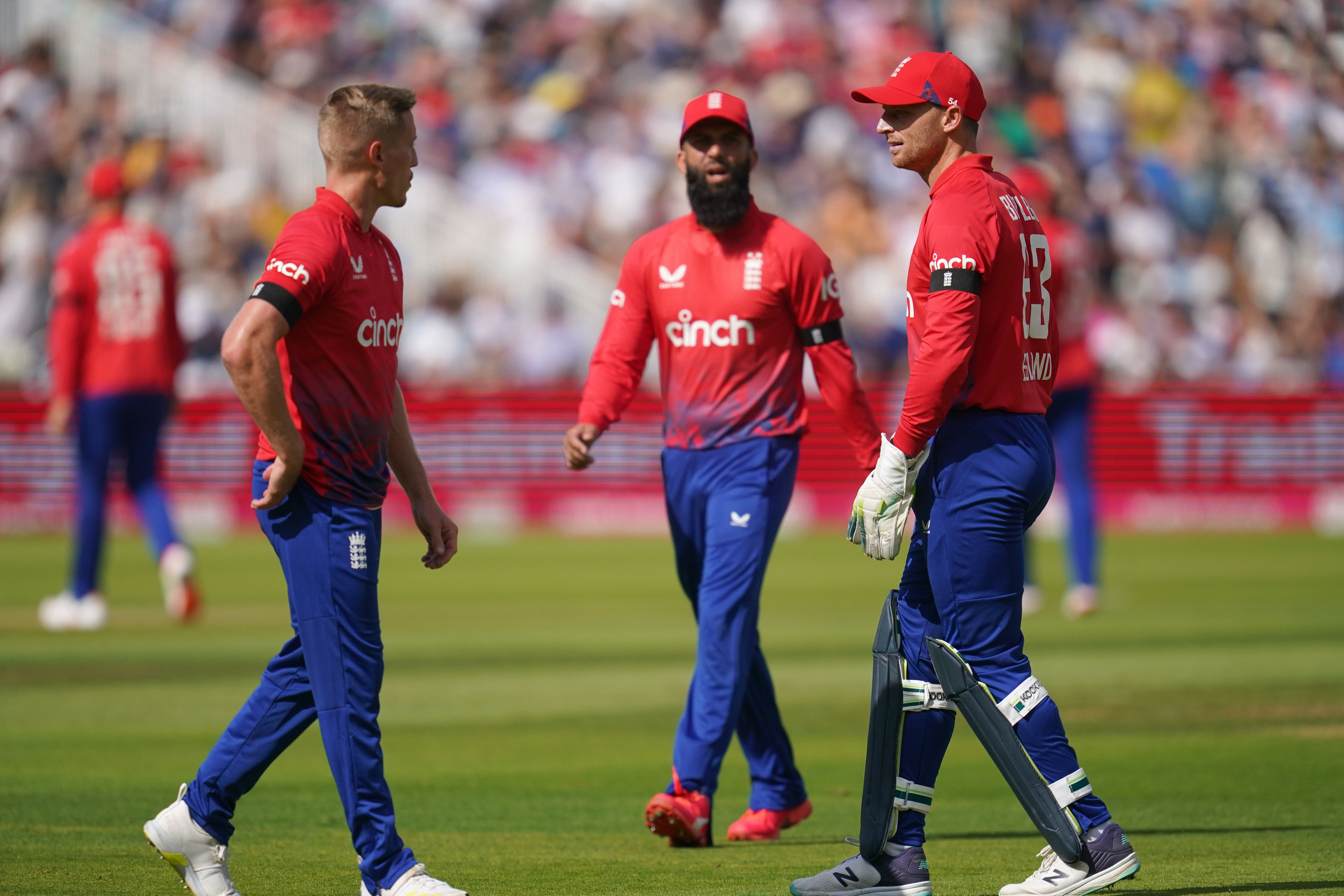 Jos Buttler (right) credited New Zealand after they inflicted a 74-run thrashing on England at Edgbaston (Nick Potts/PA)