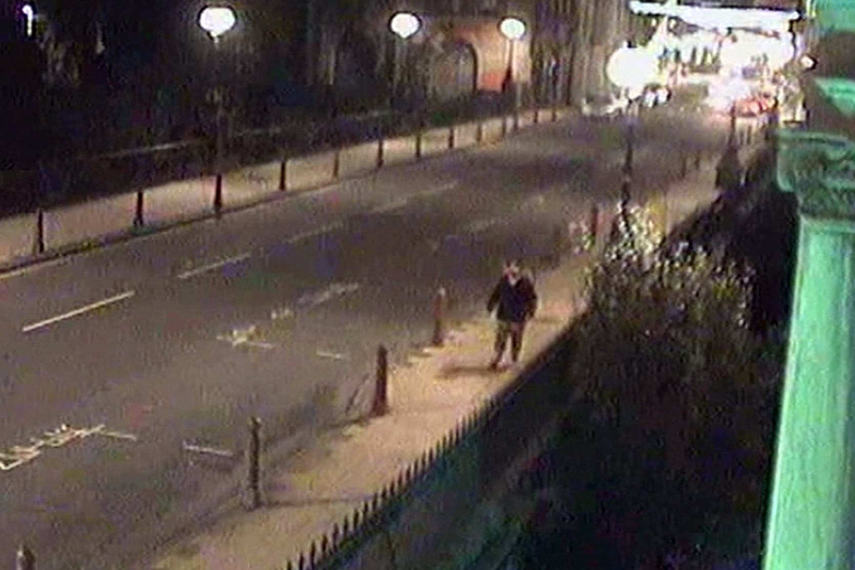 Connor Gibson walking alone on a bridge in Hamilton, South Lanarkshire (Crown Office and Procurator Fiscal Service/PA)