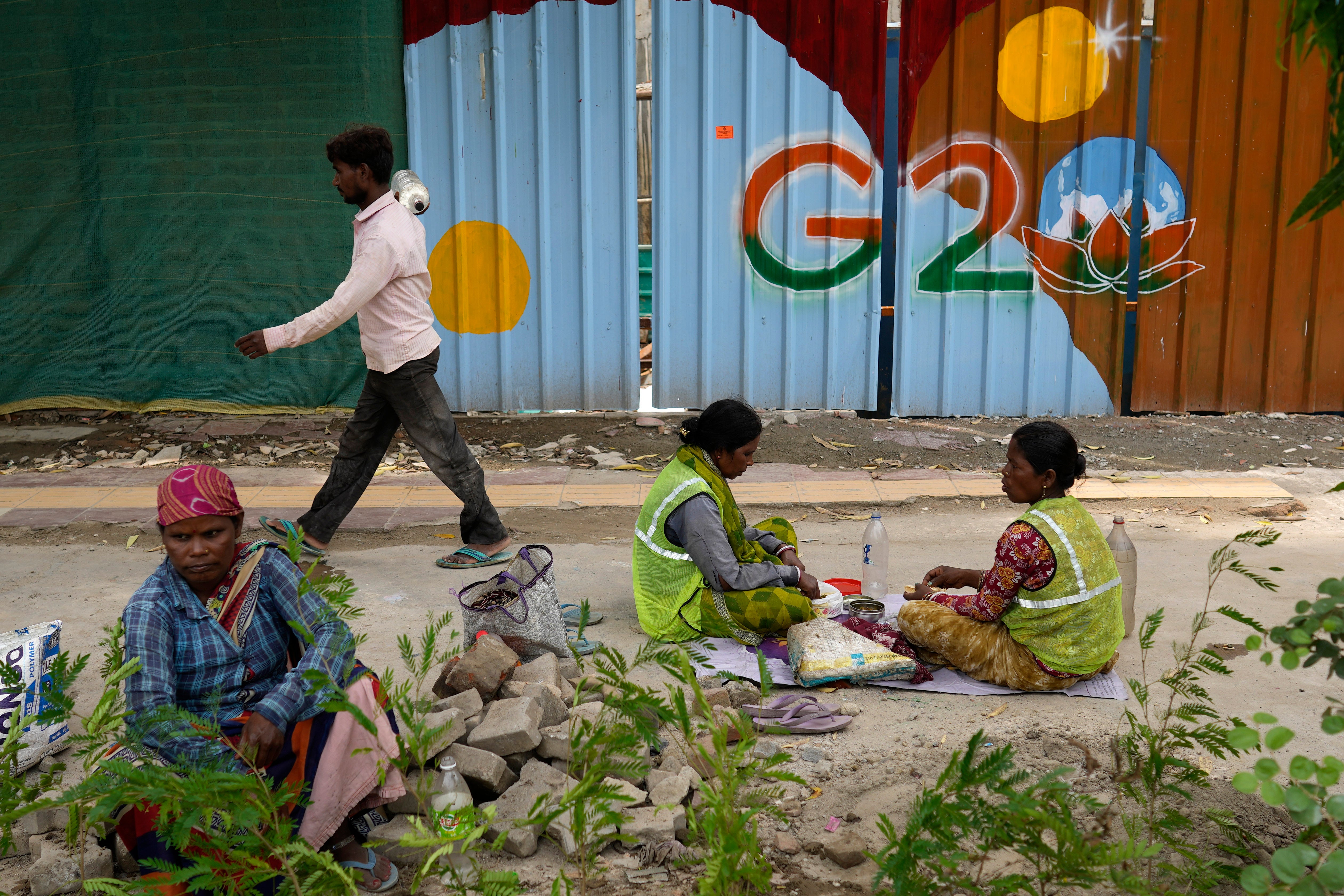 India G20 New Delhi's Poor