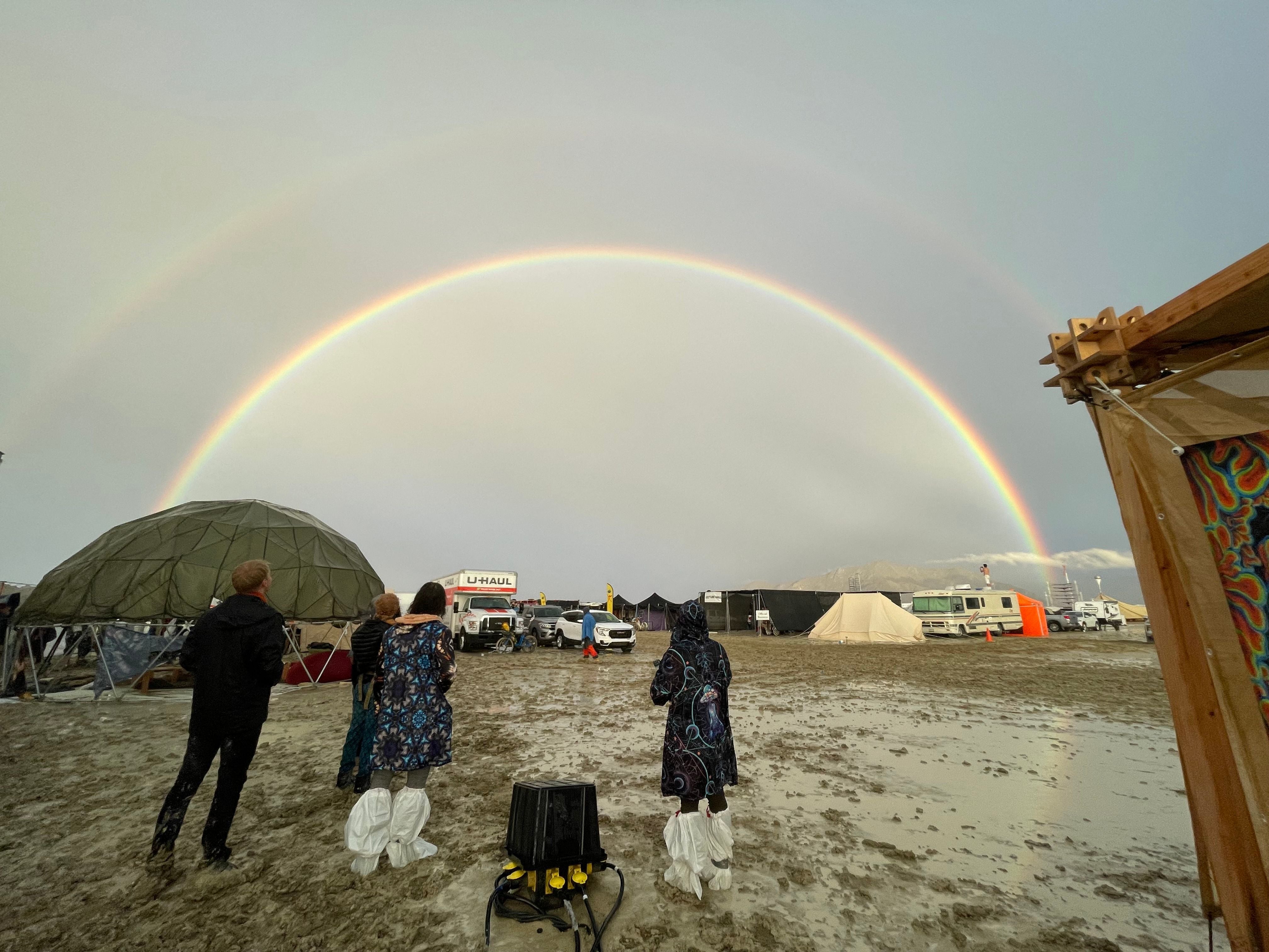 Thick mud caused by heavy rain plagued Burning Man festival in 2023