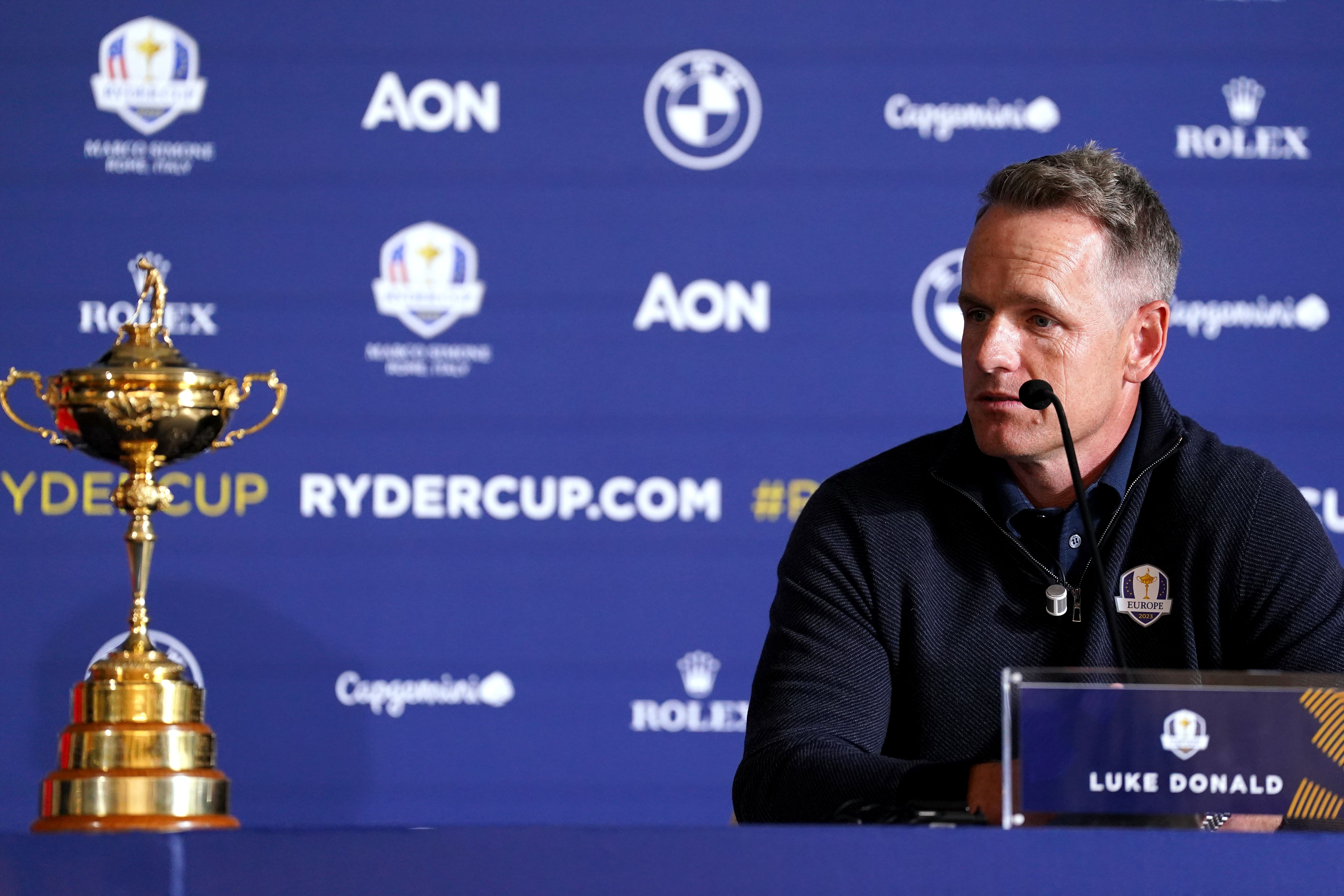 European Ryder Cup captain Luke Donald has named his six wild cards for this month’s contest in Rome (Adam Davy/PA)