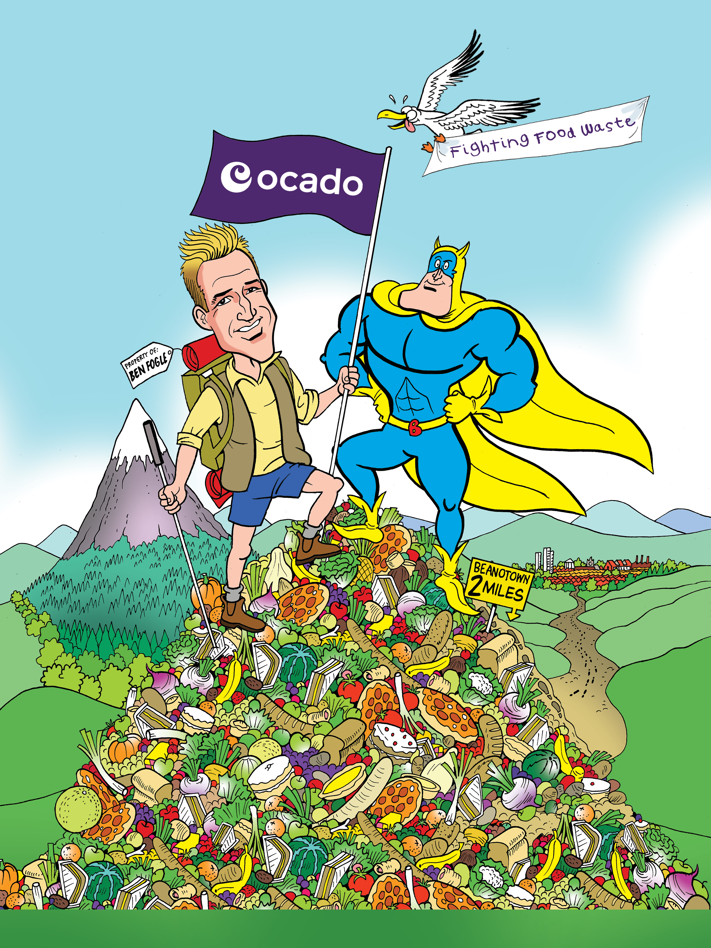 Bananaman is joined by a new sidekick, adventurer Ben Fogle, who appears in Beano-like form