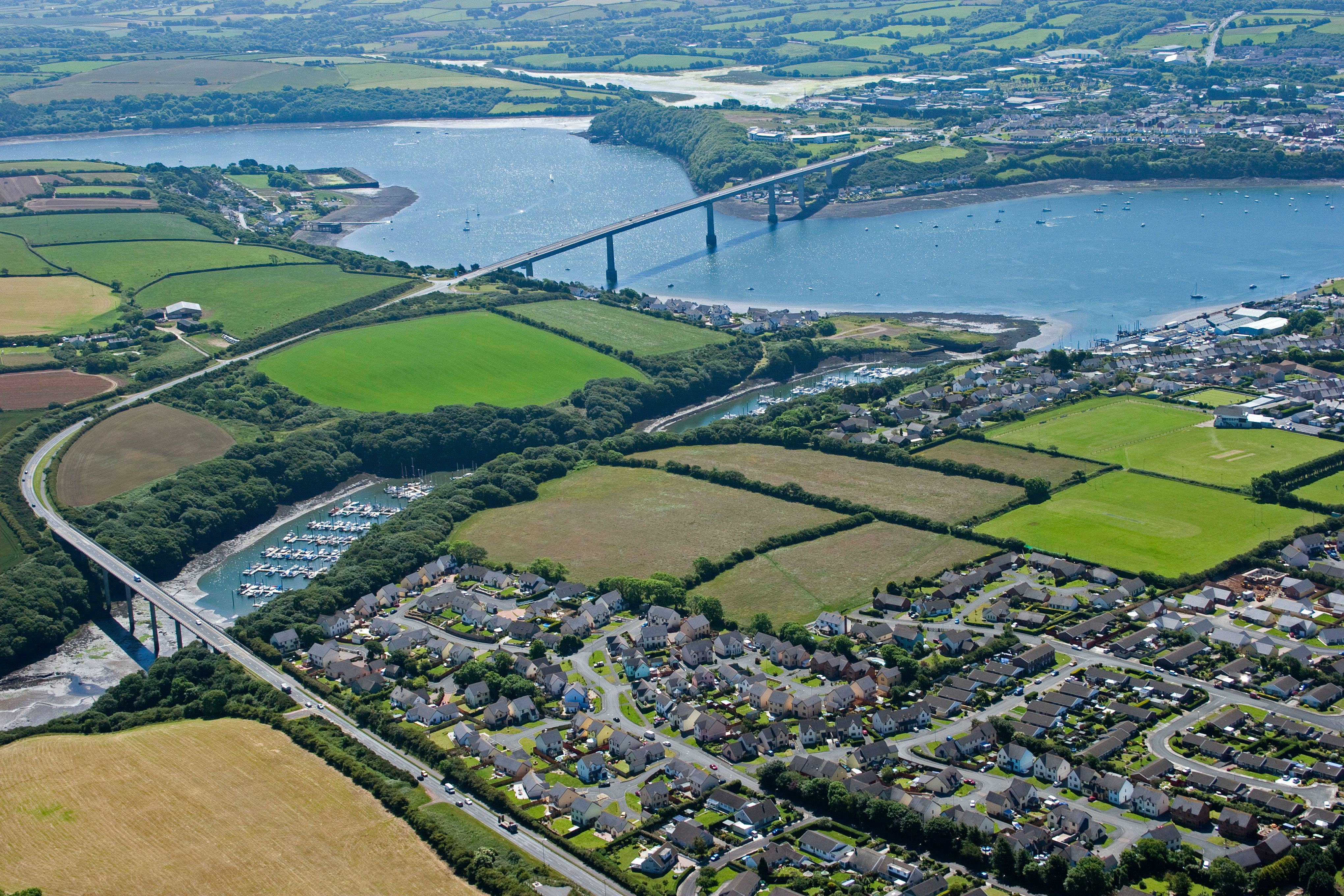 Pembroke Dock and Cleddau Bridge (Alamy/PA)