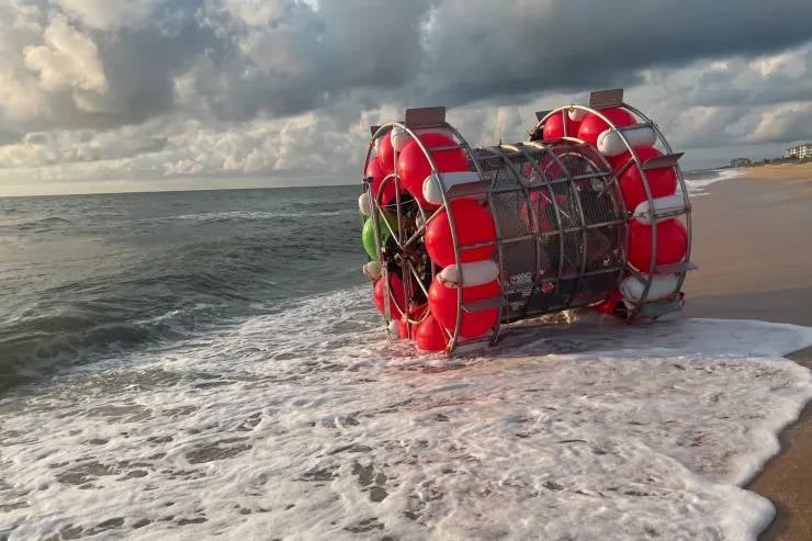 Florida man arrested for trying to cross Atlantic in human-powered hamster wheel