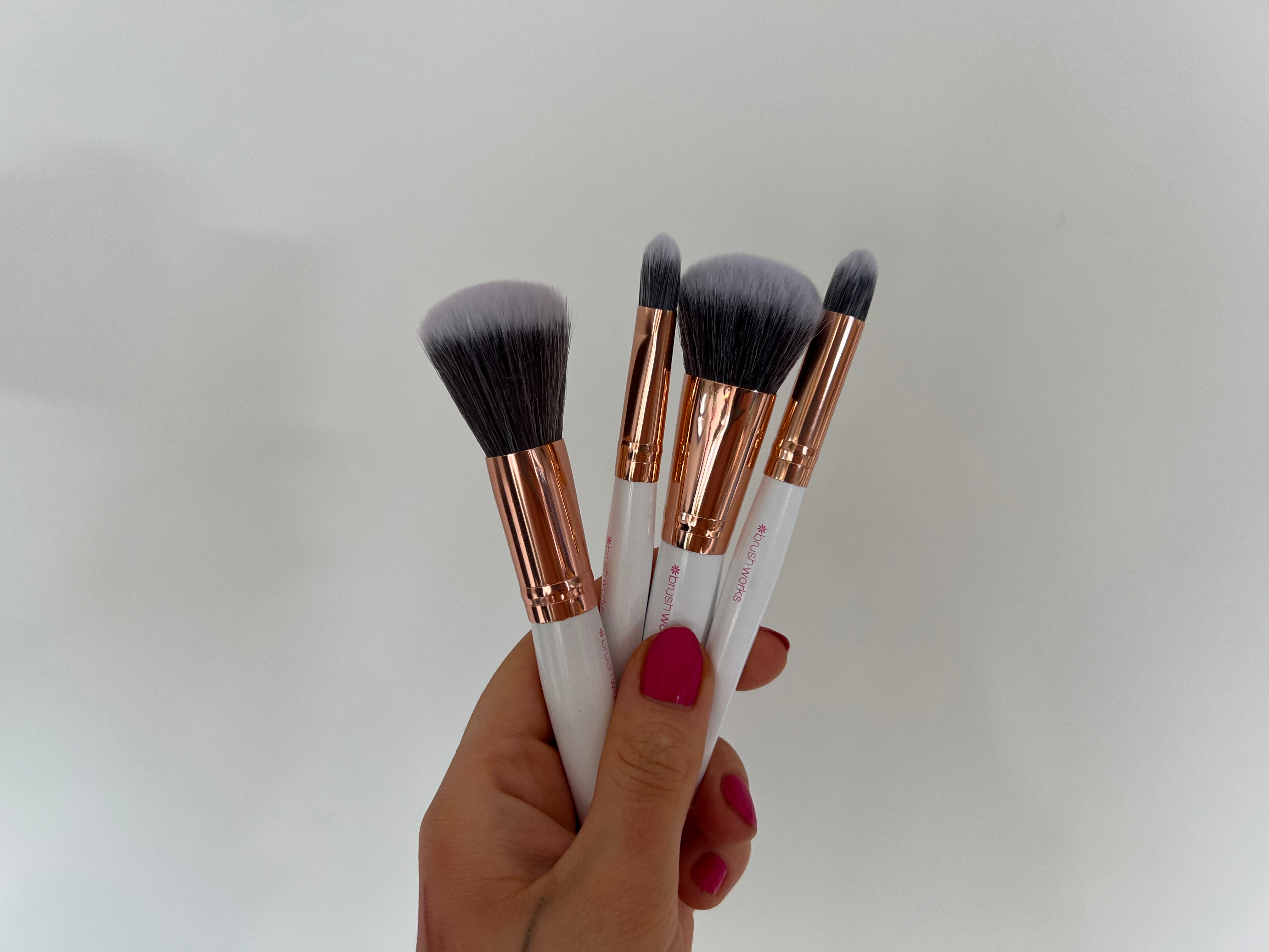 Brushworks travel set pink & gold review