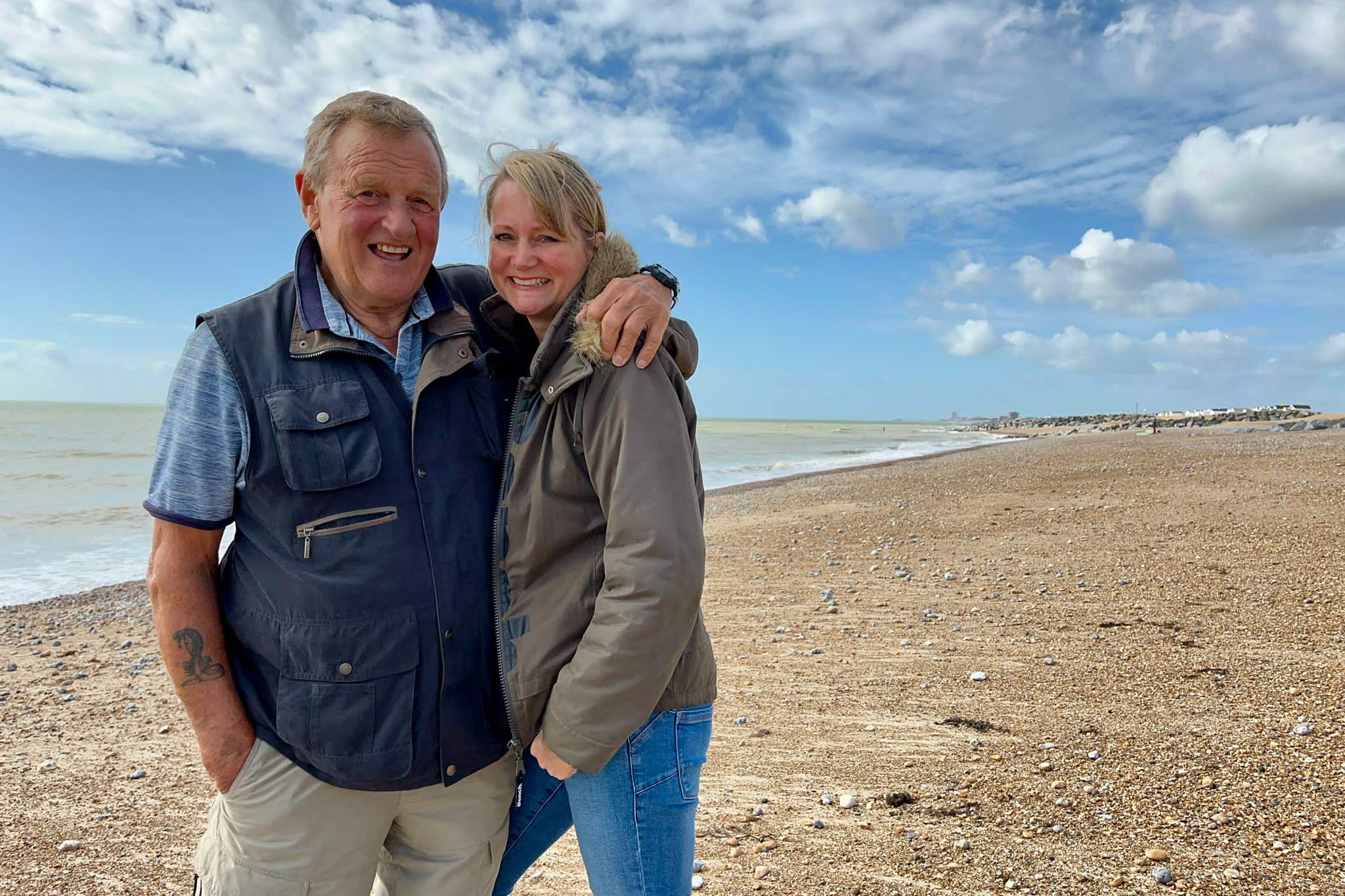 Eric Smith and Catrine Priestley have been working on rewilding the Sussex underwater kelp forest (BBC/PA)