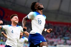 Bukayo Saka keen to improve after winning England men’s player of the year again