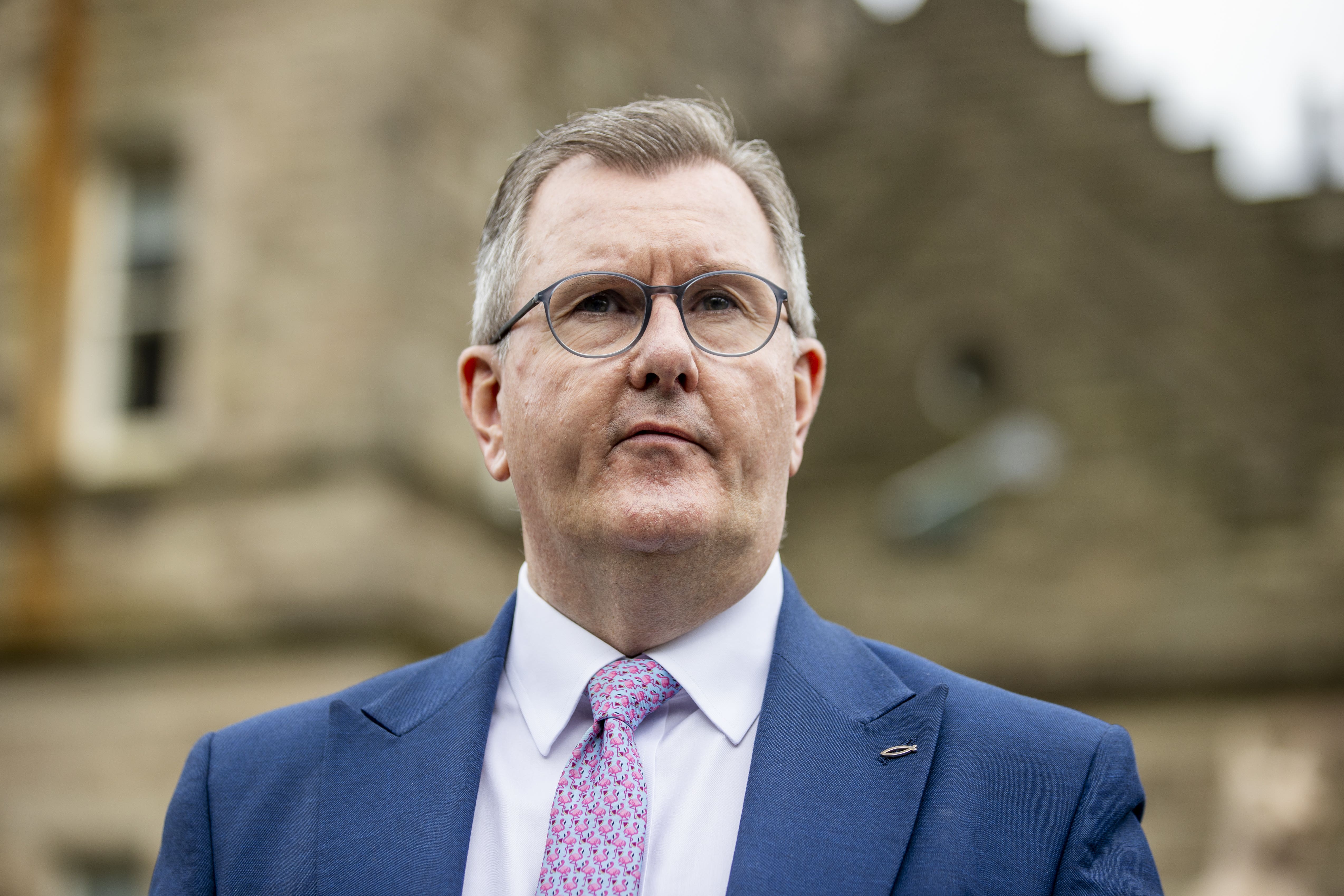 An interim leader should be appointed to steer the Police Service of Northern Ireland through a ‘crisis situation’, DUP leader Sir Jeffrey Donaldson has said (PA)