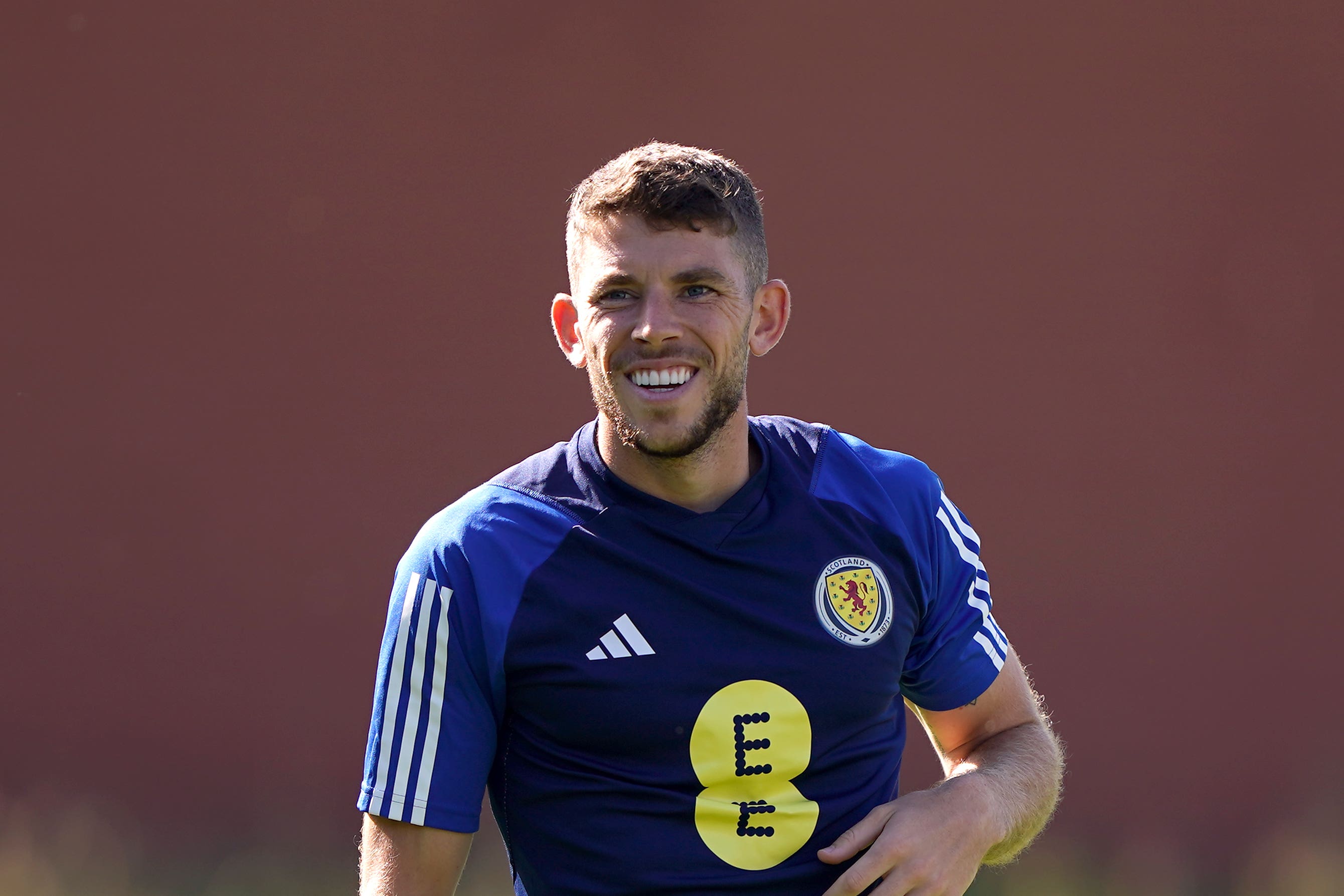 Scotland’s Ryan Christie during a training session at Lesser Hampden (Andrew Milligan/PA)