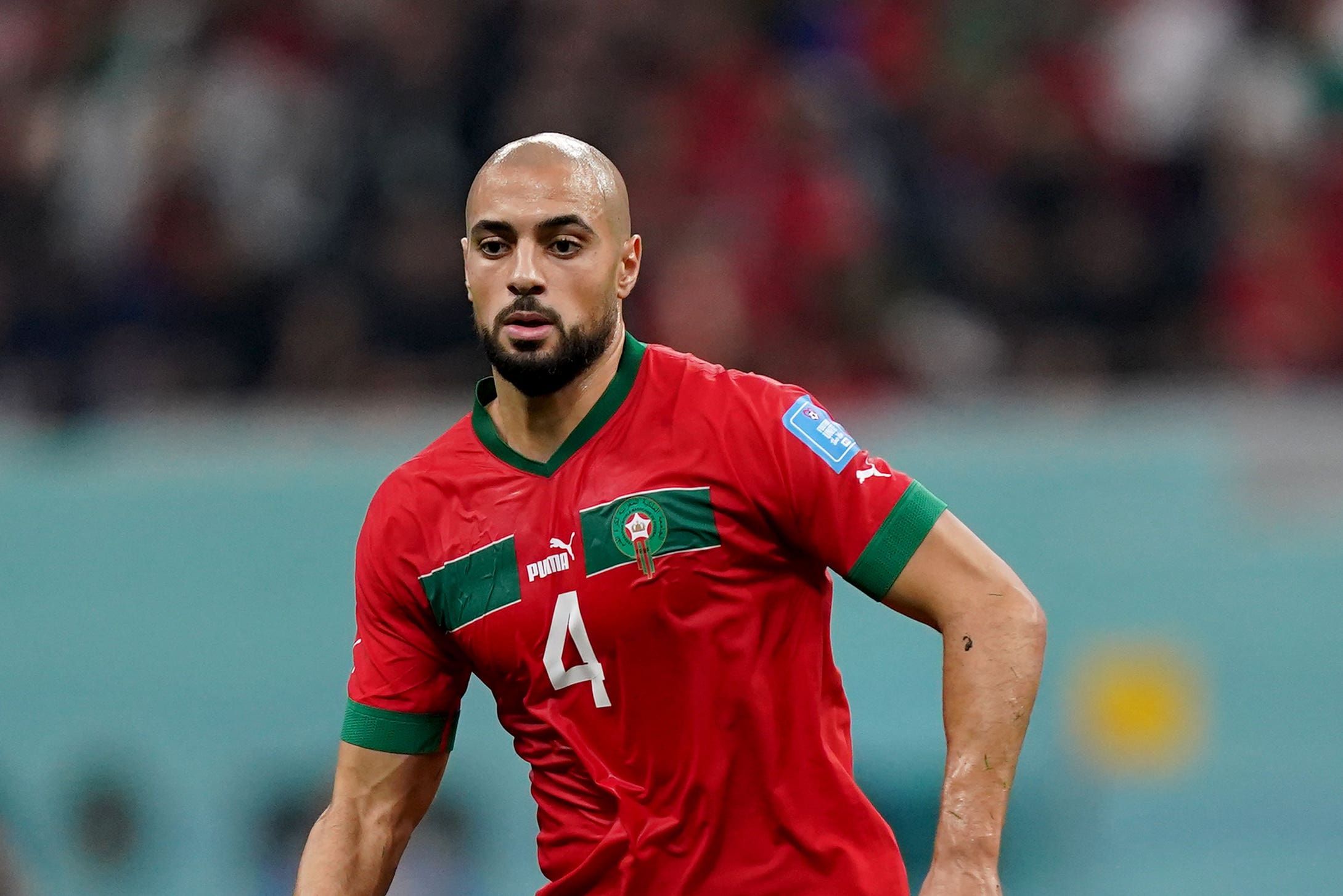 Morocco midfielder Sofyan Amrabat, pictured, has been reunited with former Utrecht coach Erik ten Hag at Manchester United (Mike Egerton/PA)