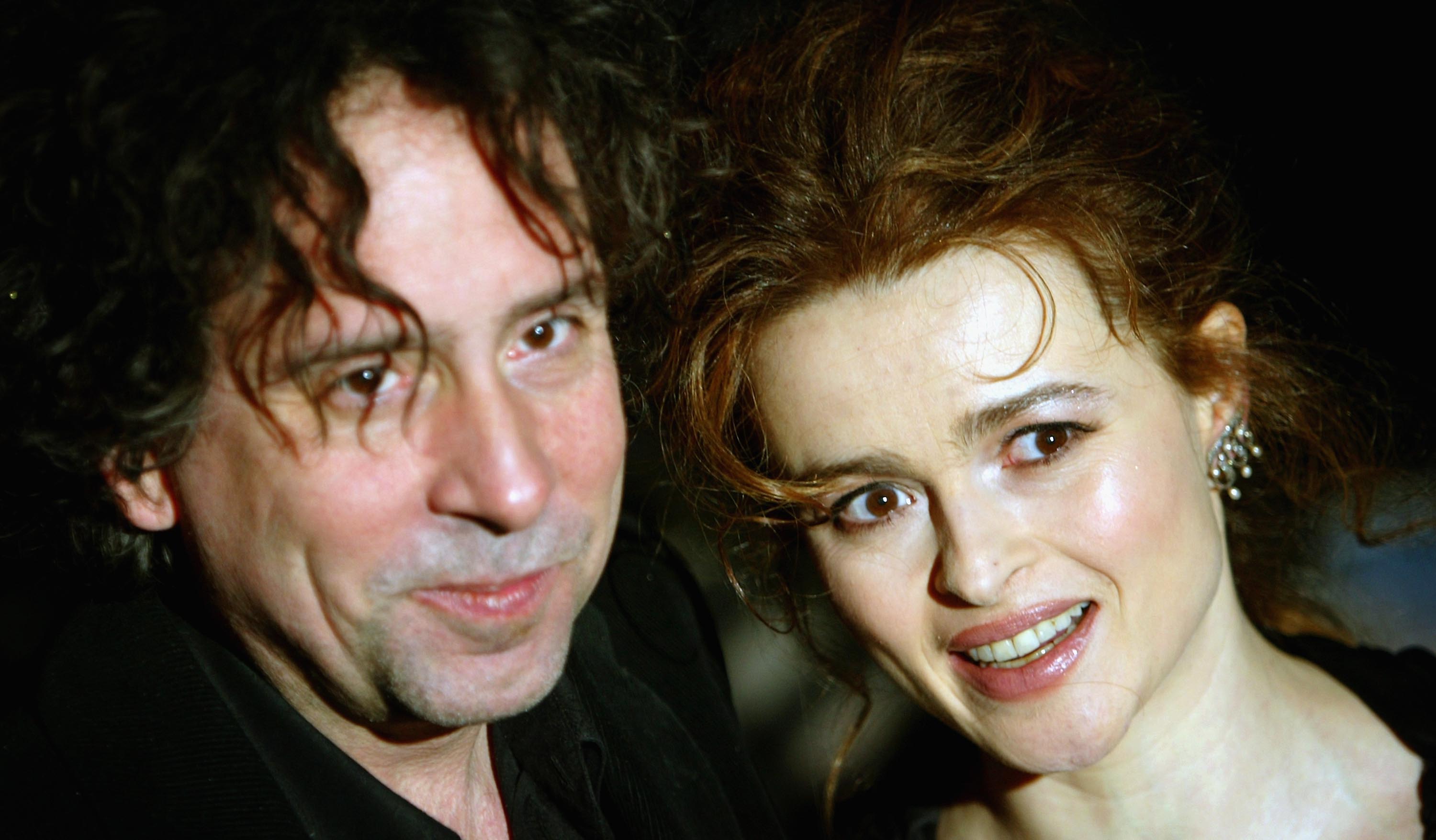 Burton with his then partner and frequent artistic collaborator Helena Bonham Carter in 2004