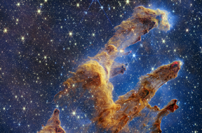 <p>Pillars of Creation in NASA’s James Webb Space Telescope’s near-infrared-light view</p>