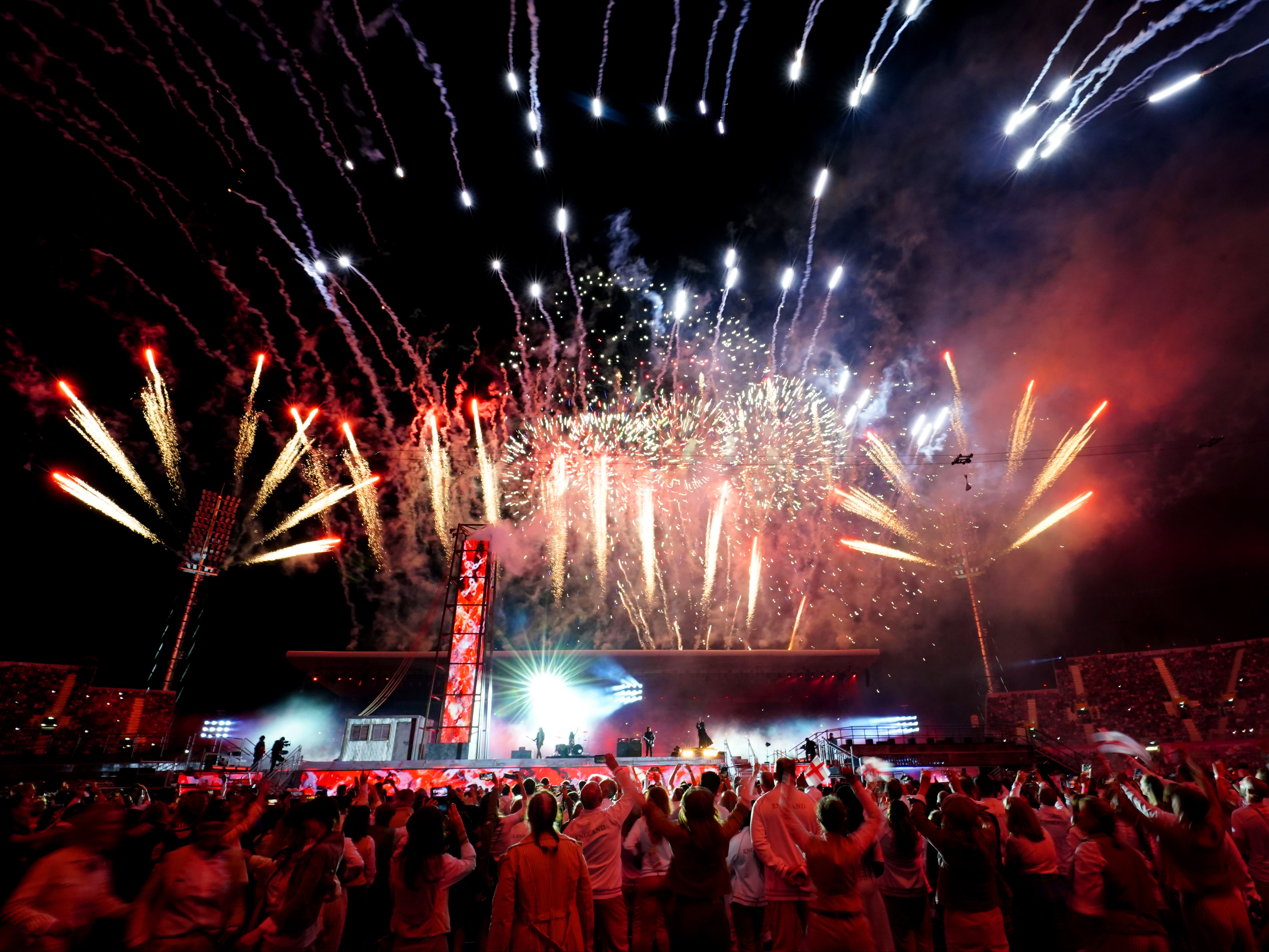 Ozzy Osbourne performs on stage during the Closing Ceremony for the 2022 Commonwealth Games