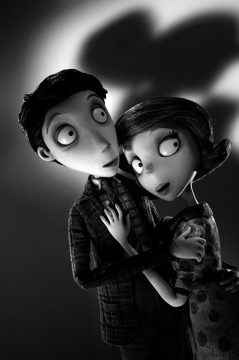 Jet black hair and ghoulishly big eyes: Burton’s 2012 stop-motion film ‘Frankenweenie’