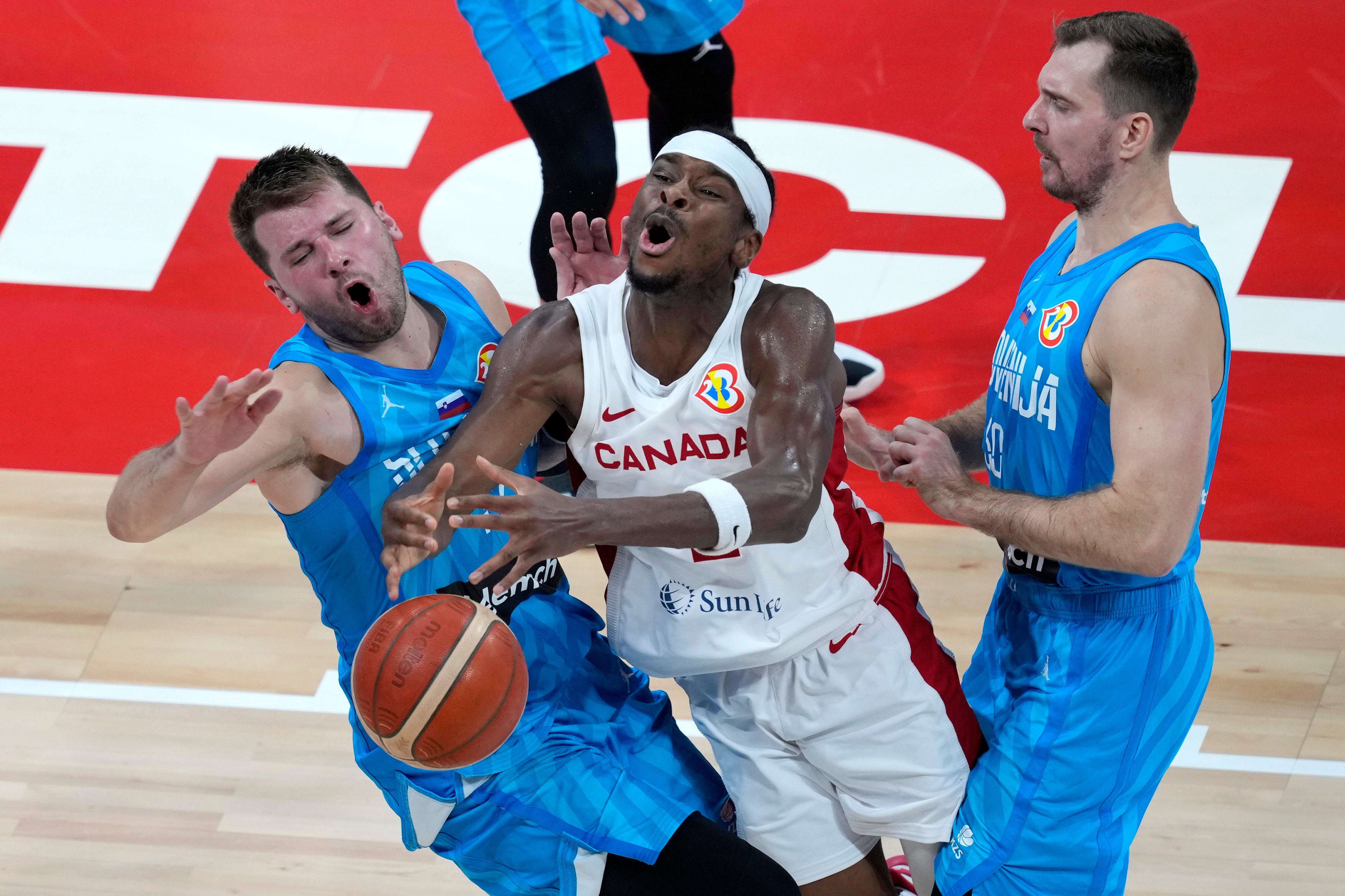 APTOPIX World Cup Canada Slovenia Basketball