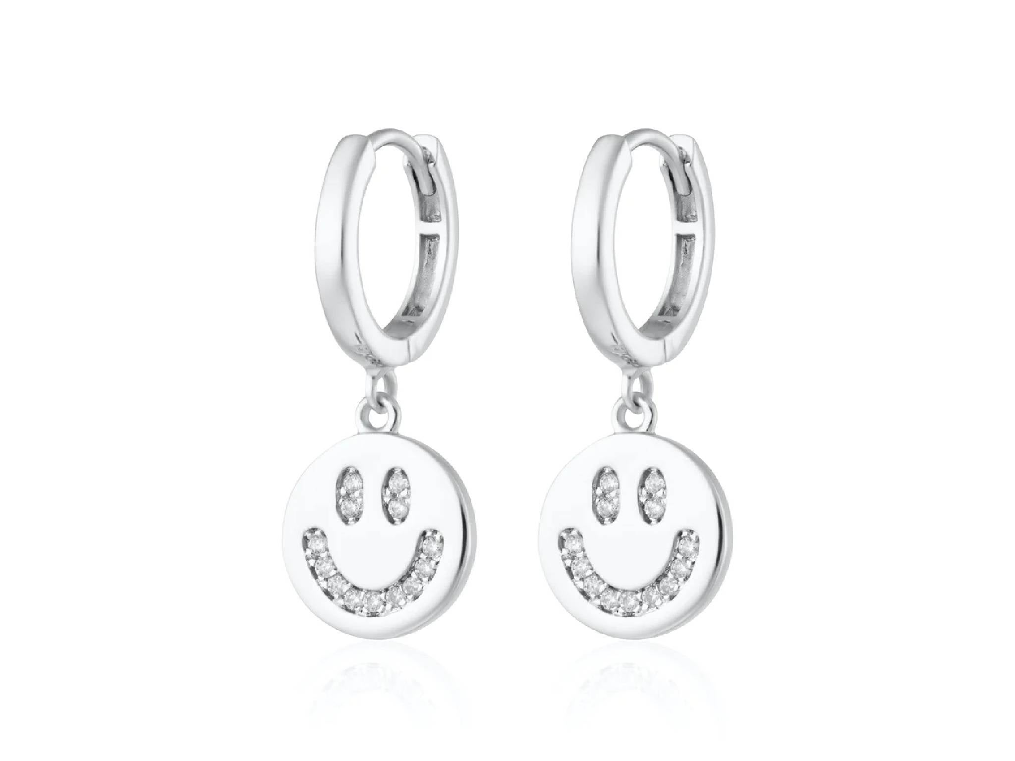 Scream Pretty smiley face earrings