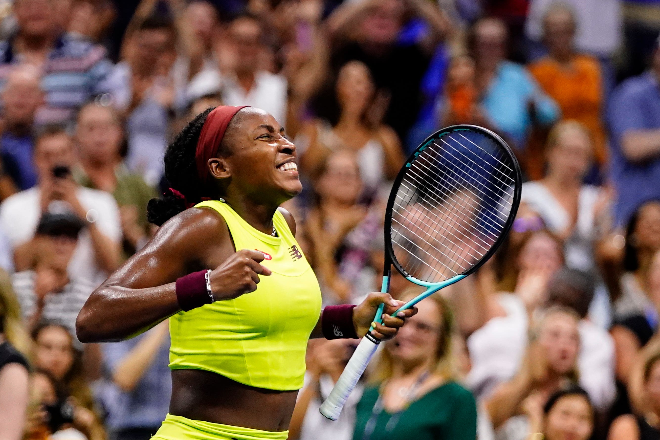 Coco Gauff has reached the US Open final (Frank Franklin II/AP)