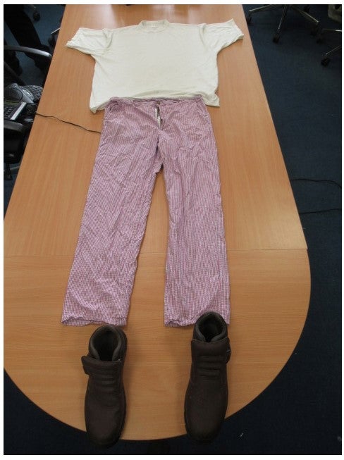 Police released images of the chef’s uniform Khalife was thought to have been wearing when he escaped