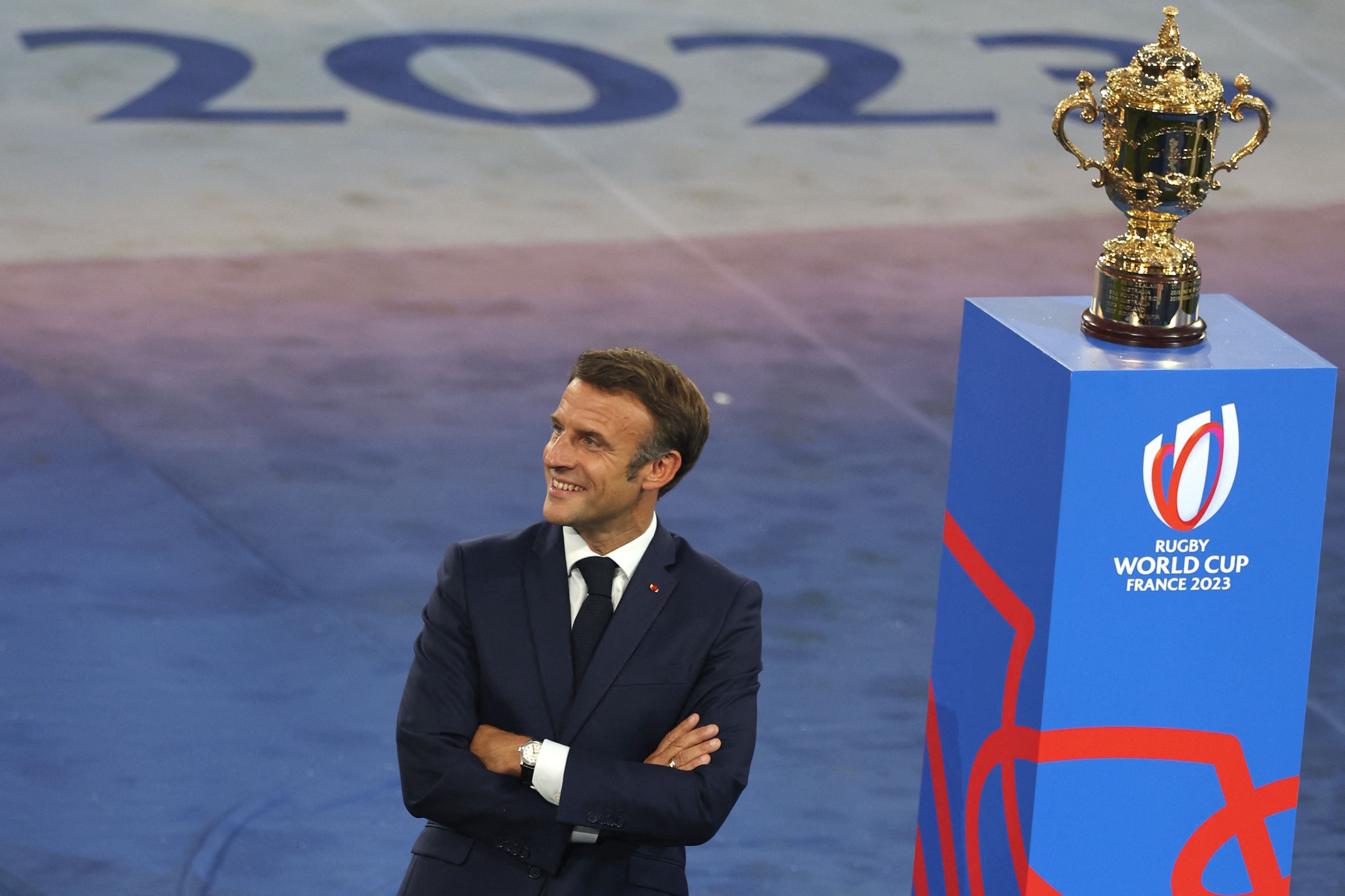 French president Emmanuel Macron was booed and jeered when he came on to the pitch