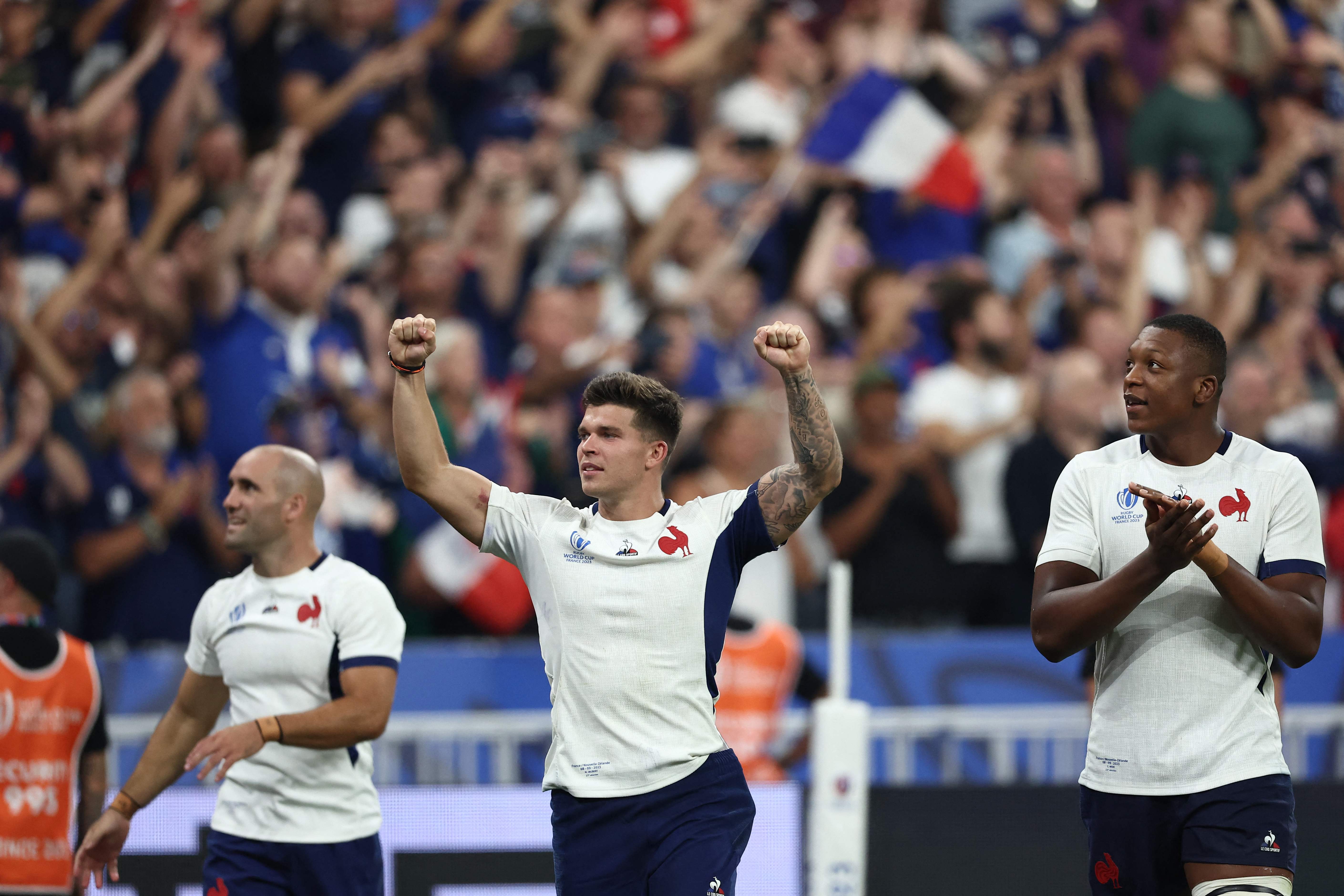 France celebrated a hard-fought win