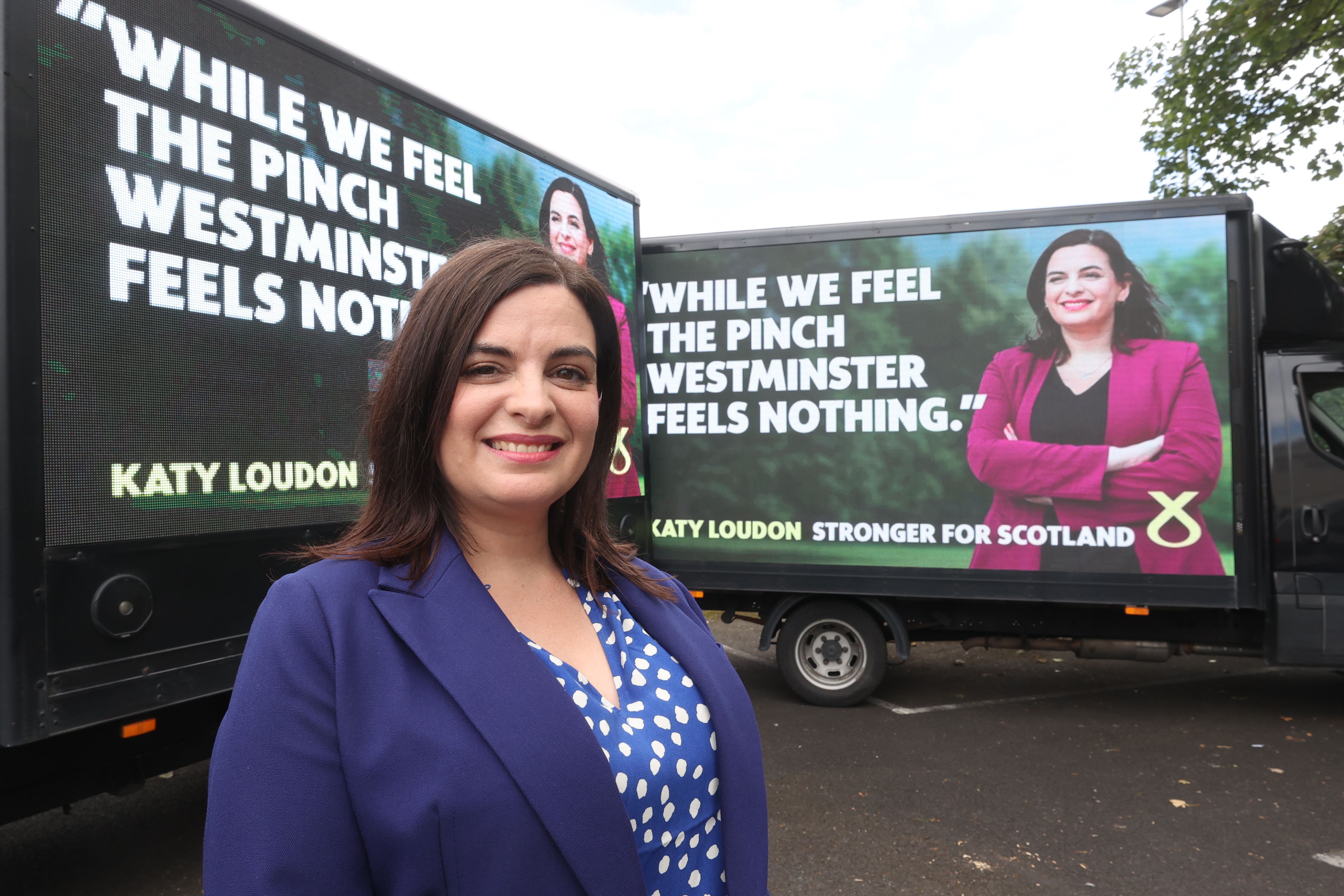 Rutherglen and Hamilton West SNP local candidate Katy Loudon officially launches the SNP’s campaign for the Rutherglen and Hamilton West by-election at the Kings Park Hotel in Rutherglen, Glasgow (Steve Welsh/PA)