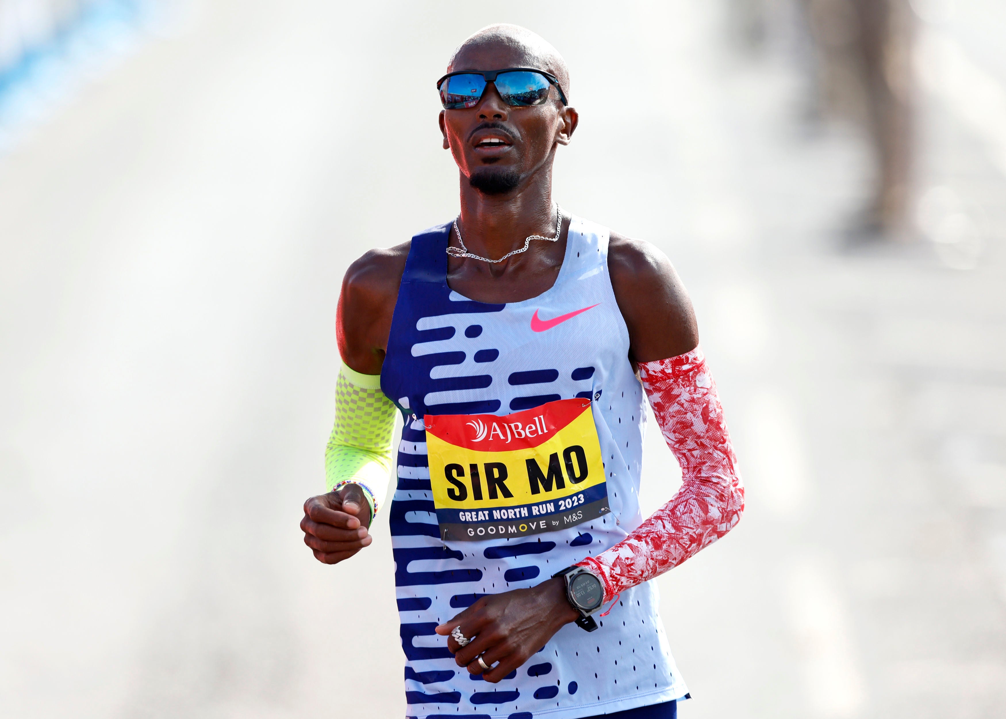 Mo Farah’s final race saw him finish fourth at the Great North Run